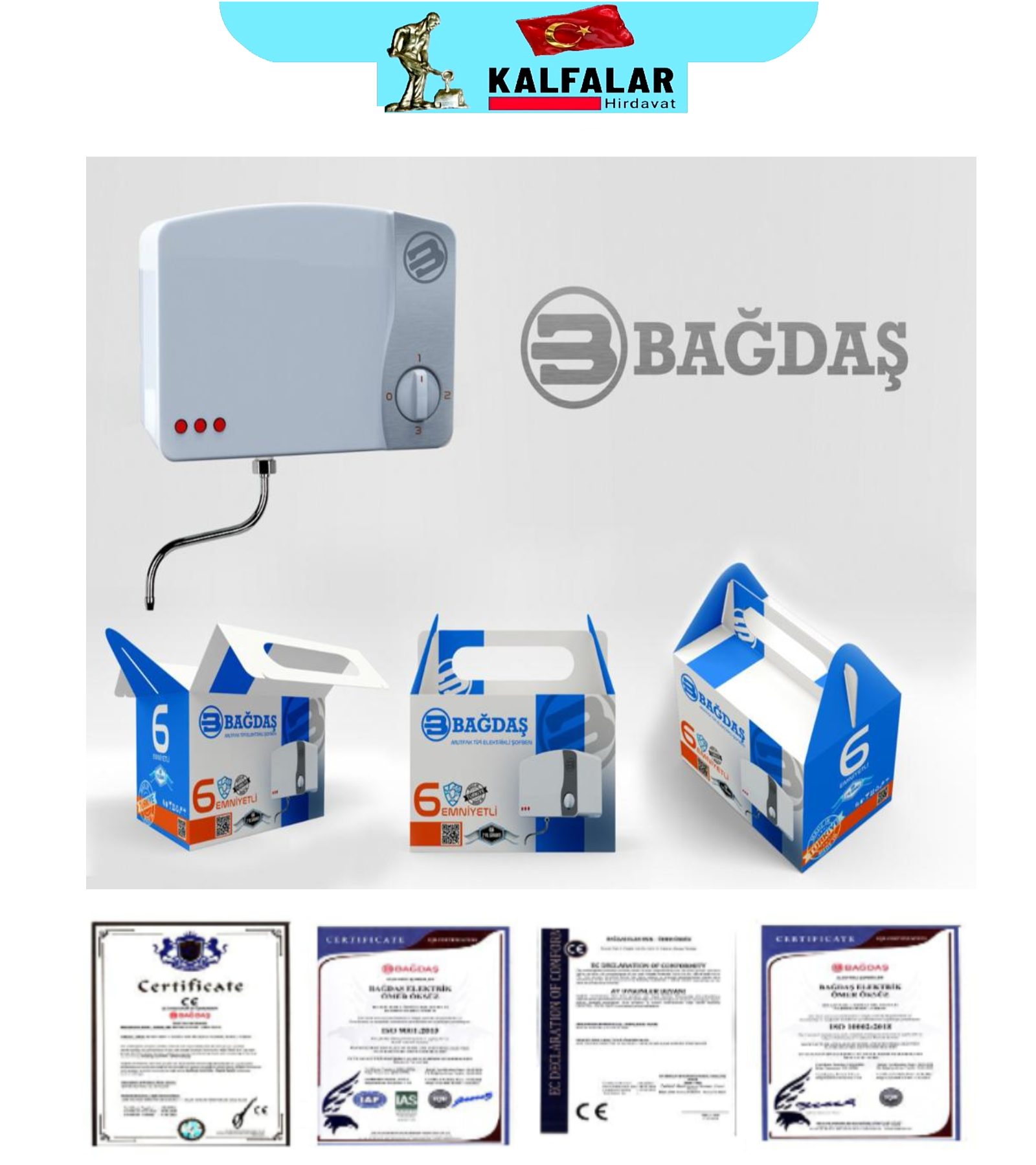 ŞOHBEN MUTFAK TİPİ ELEKTRİKLİ BAĞDAŞ 