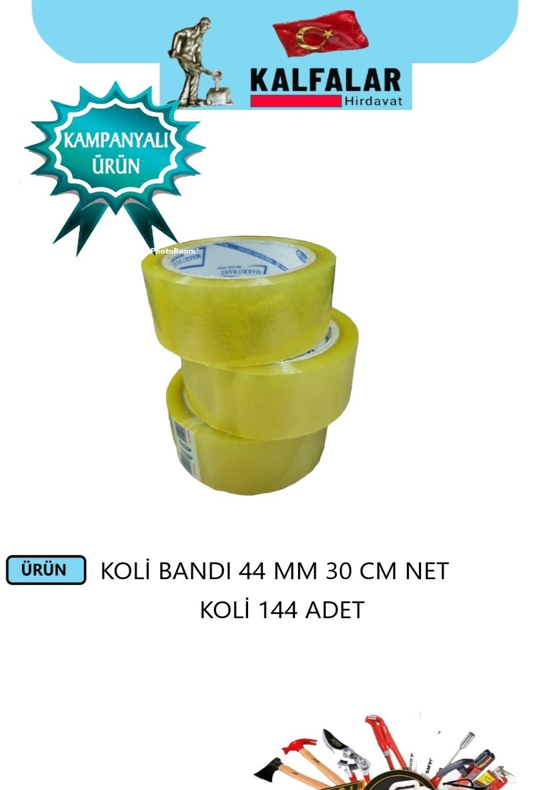 KOLİ BANDI 44 MM (30 CM) NET ÖLÇÜ
