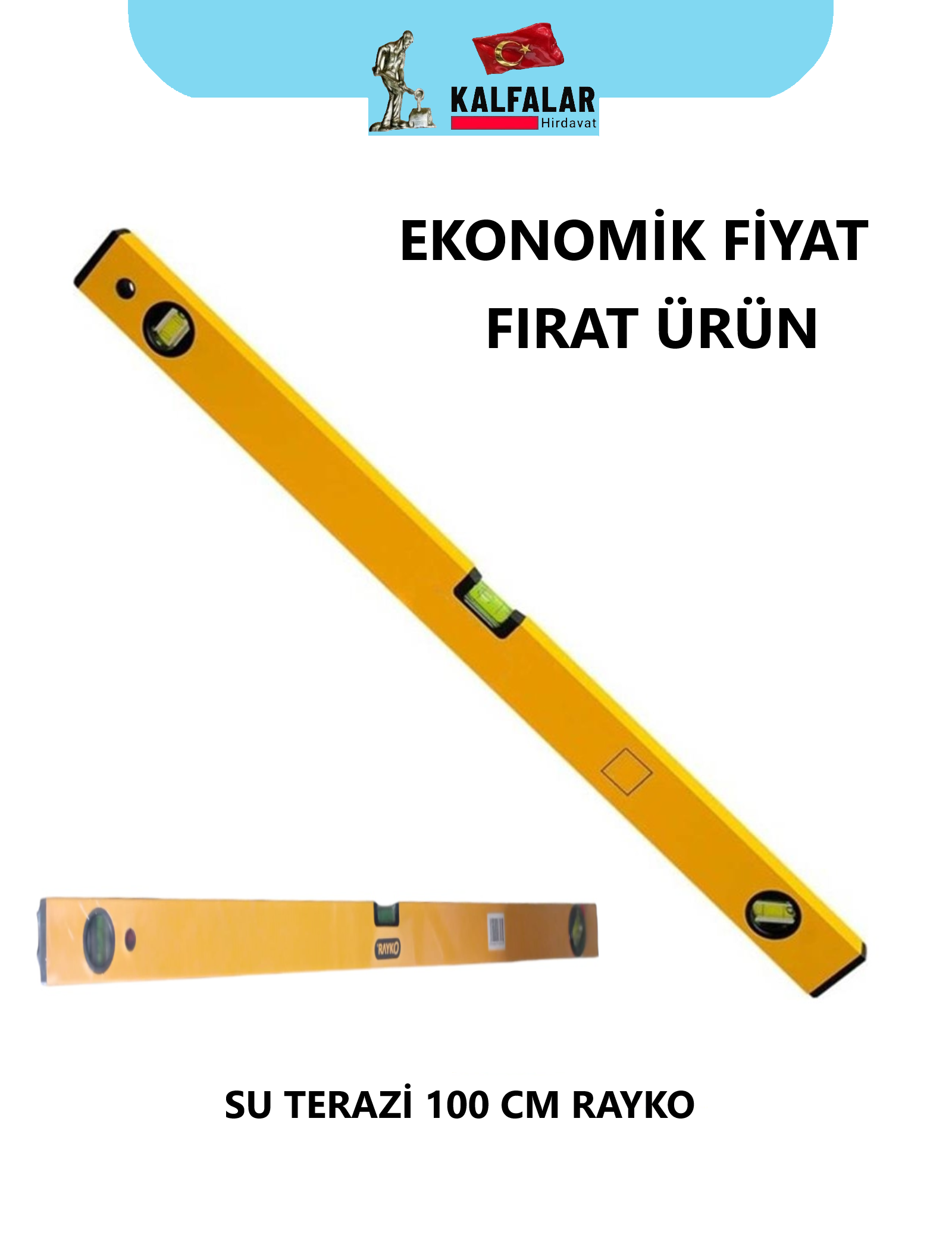 SU TERAZİSİ RAYKO 100 CM SARI EKONOMİK FIRSAT ÜRÜN