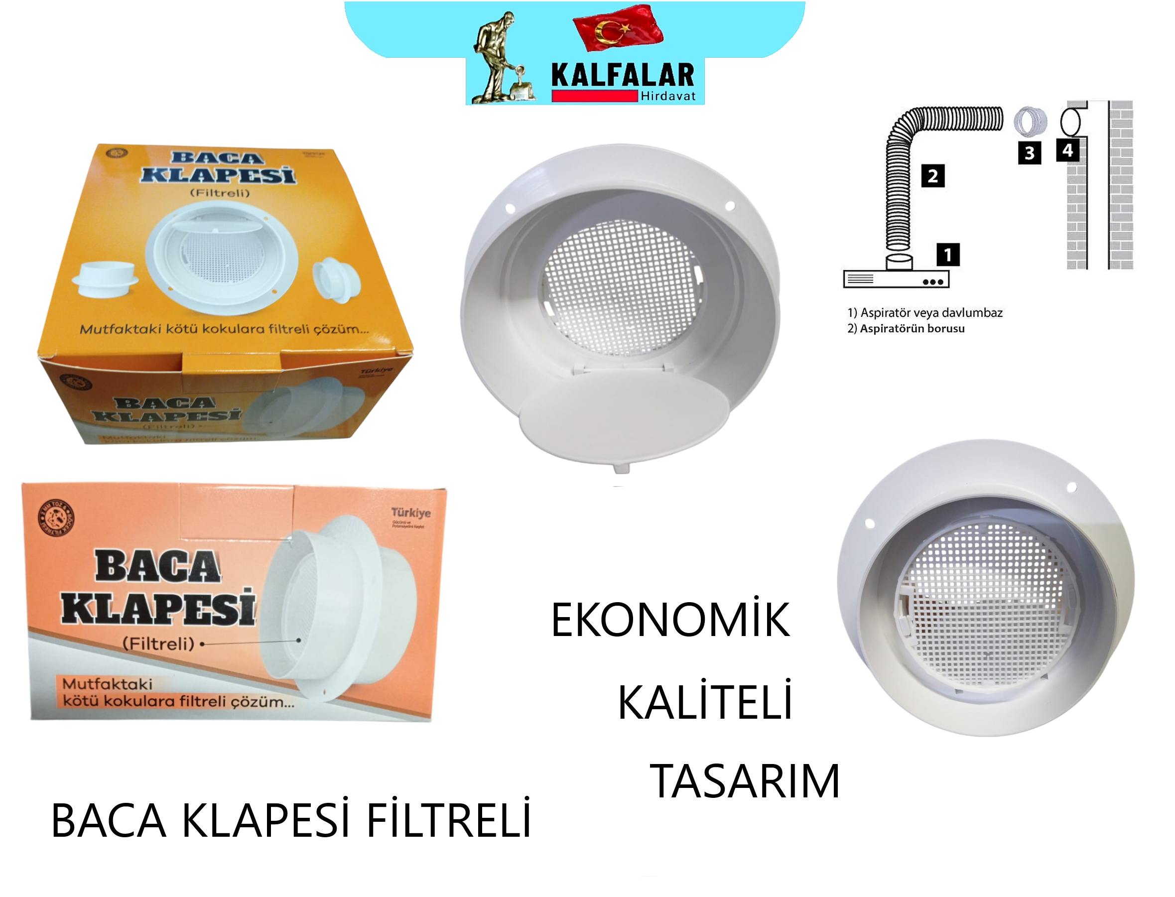 BACA KLAPESİ FİLTRELİ