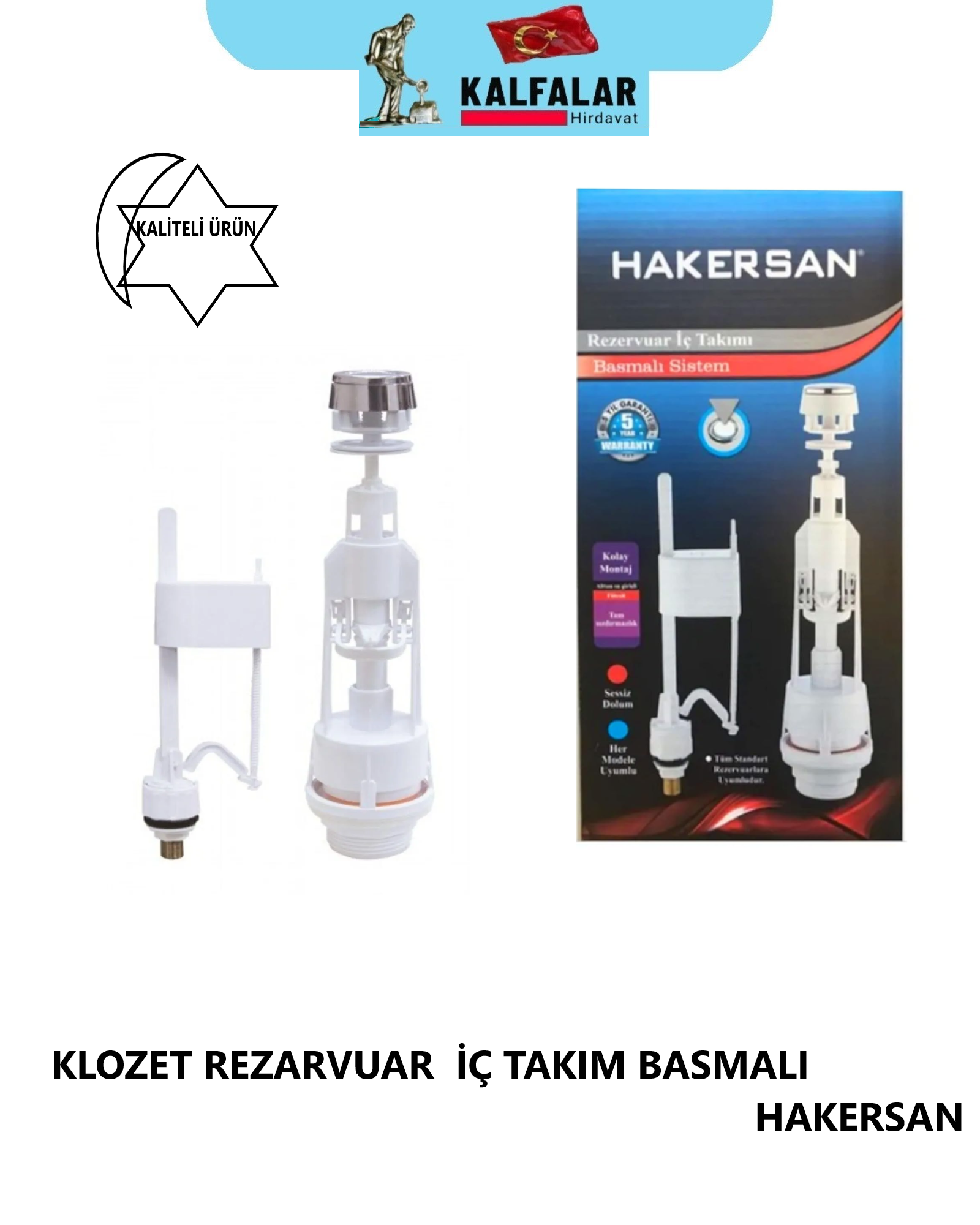 KLOZET REZERVUAR İÇ TAKIM BASMALI HAKERSAN