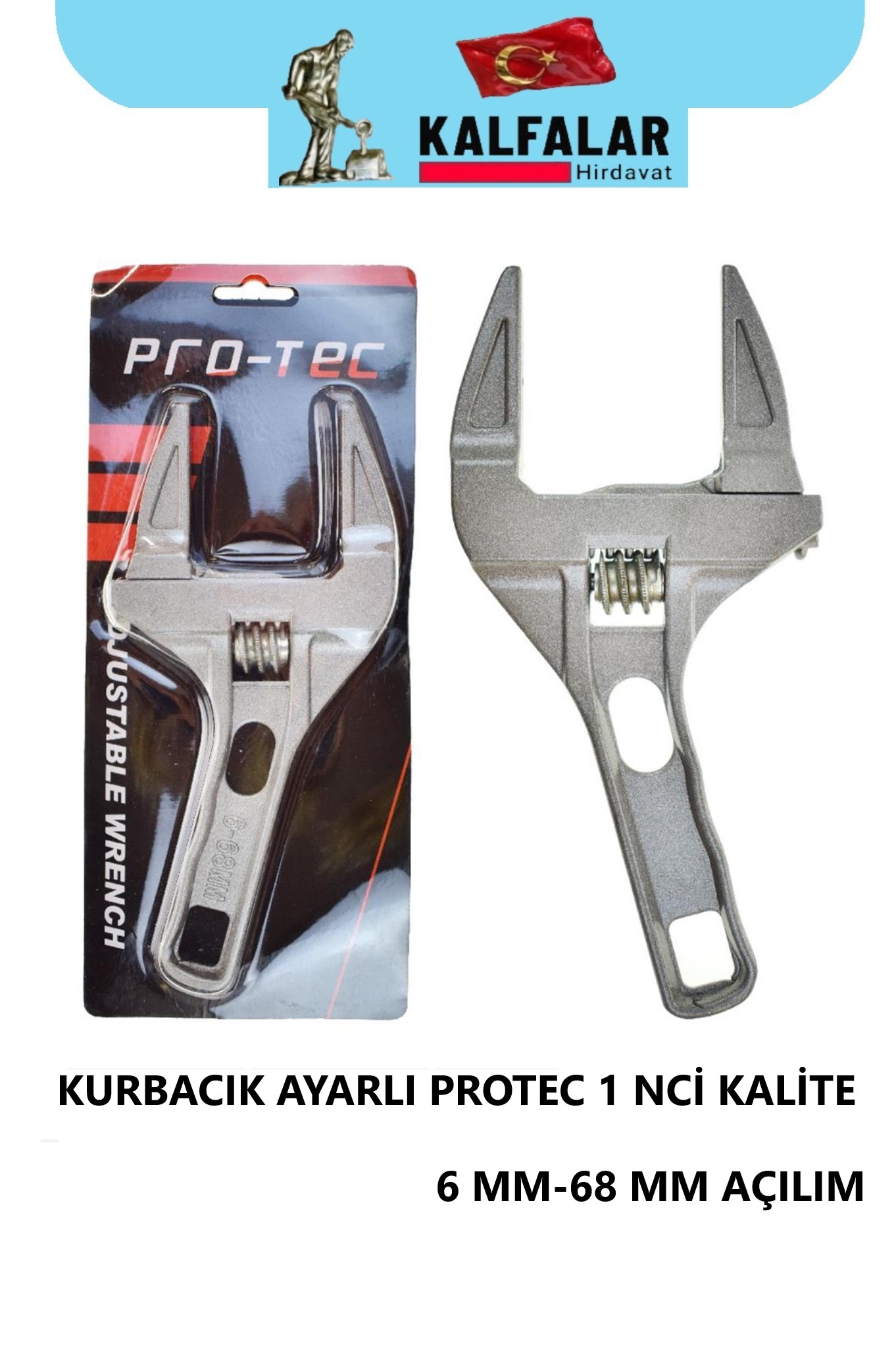 KURBACIK AYARLI 6 MM- 68 MM AÇILIM PROTEC PROF