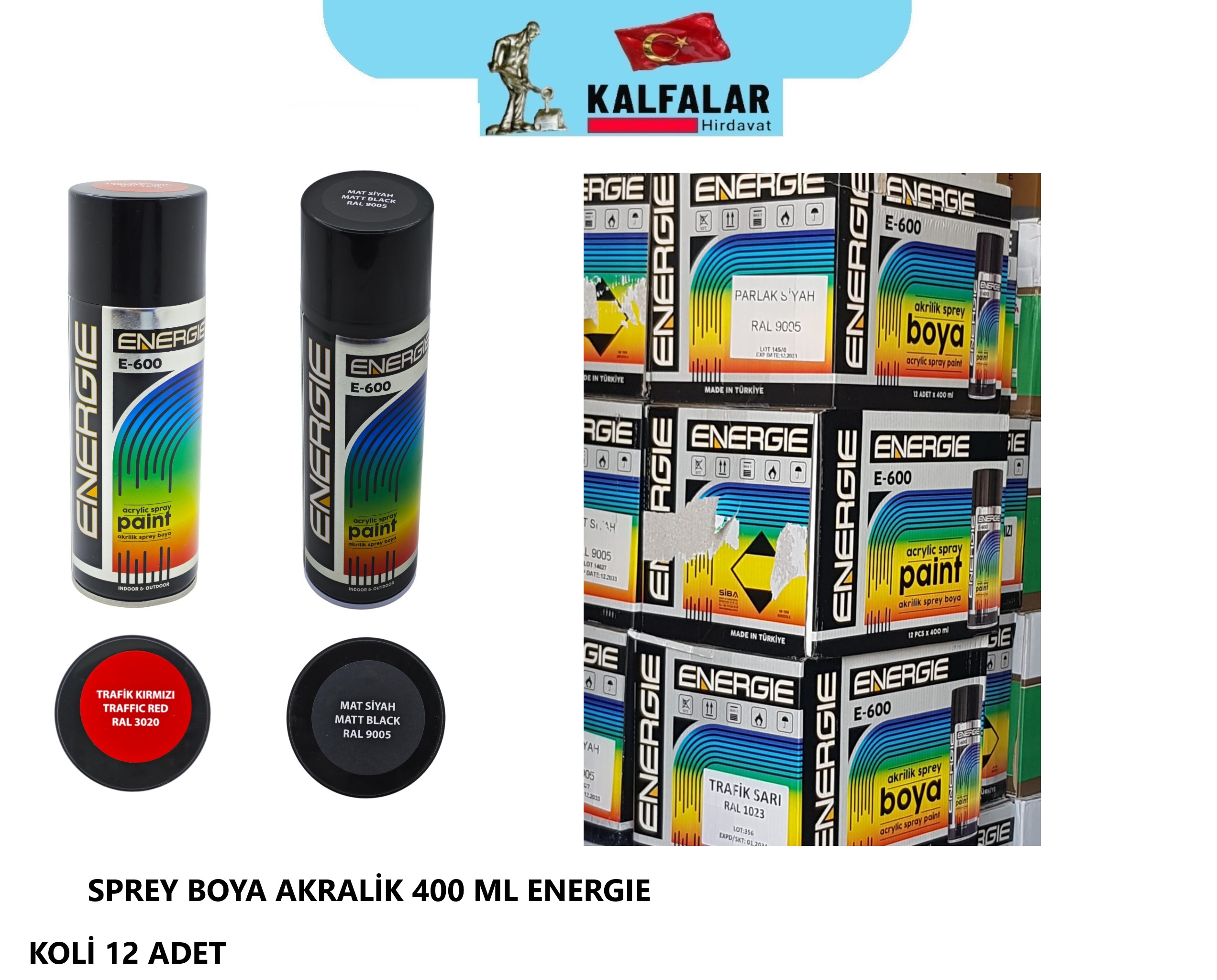 SPREY BOYA 400 ML AKRALİK ENERGIE PROF