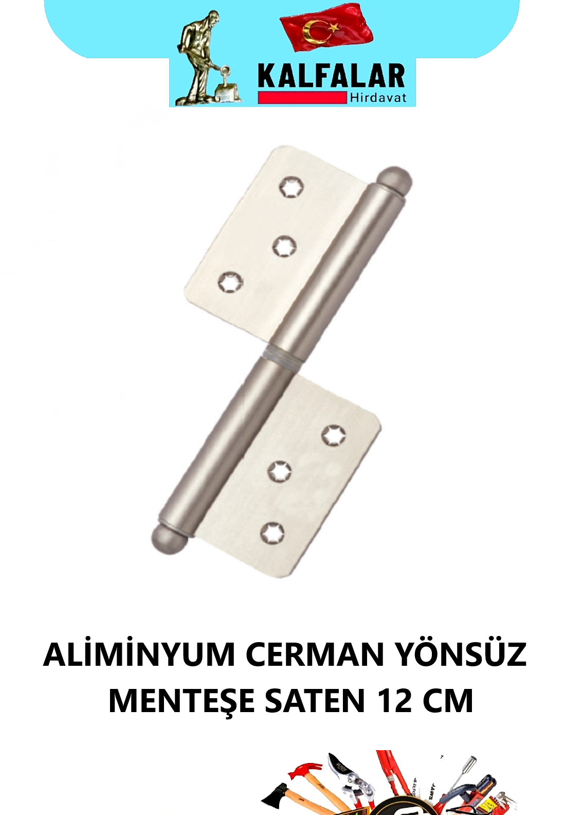YÖNSÜZ ALM MENTEŞE CERMAN SATEN 12 CM