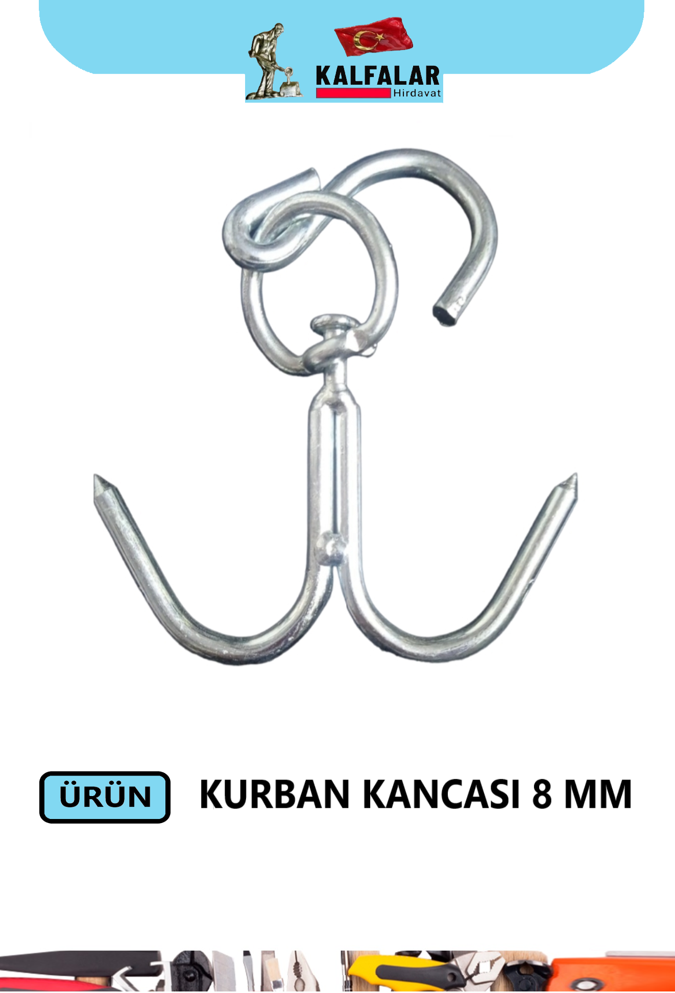 KURBAN KANCASI 8 MM KAPLAMALI