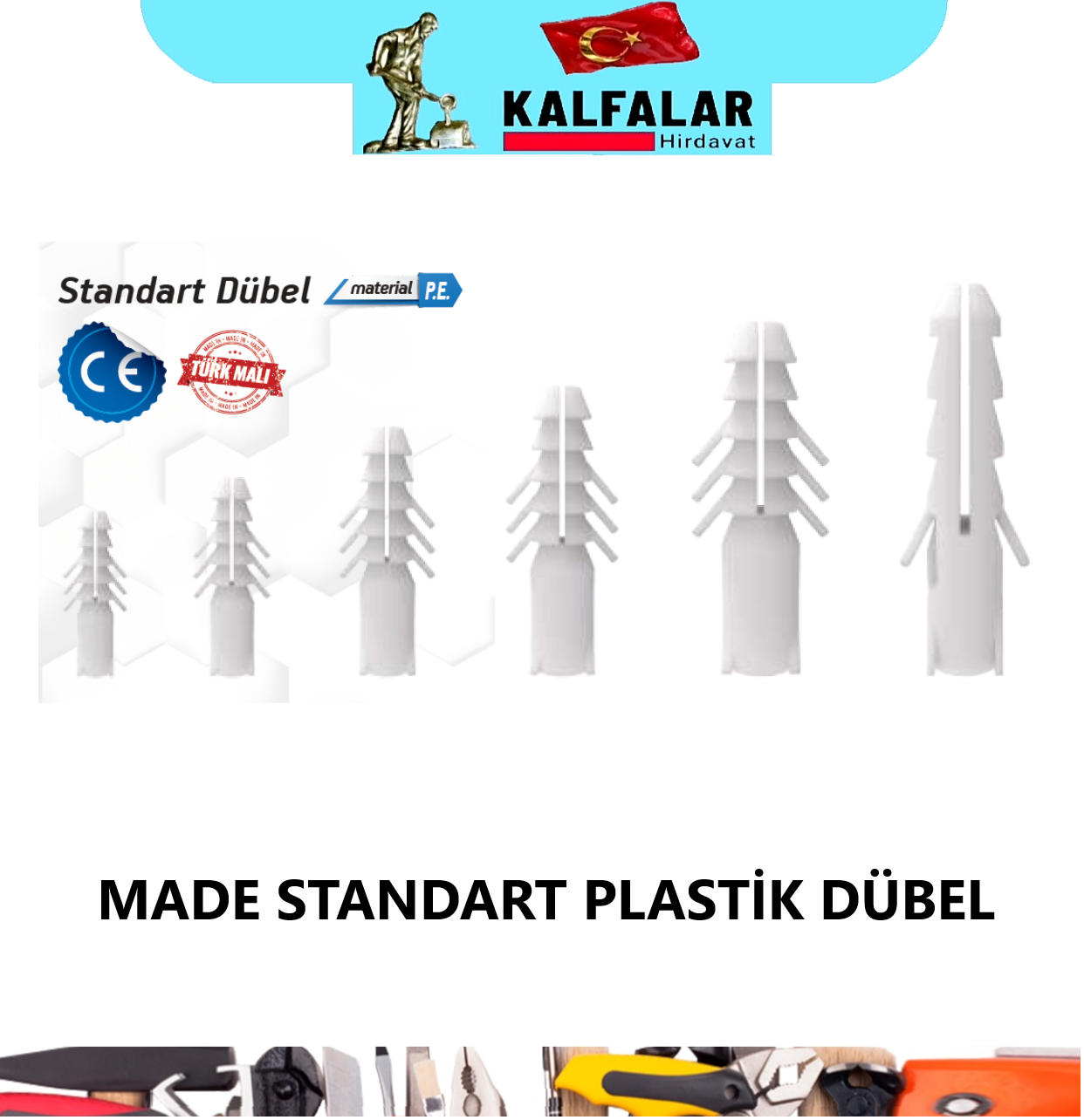 DÜBEL 14 MM BEYAZ MADE 