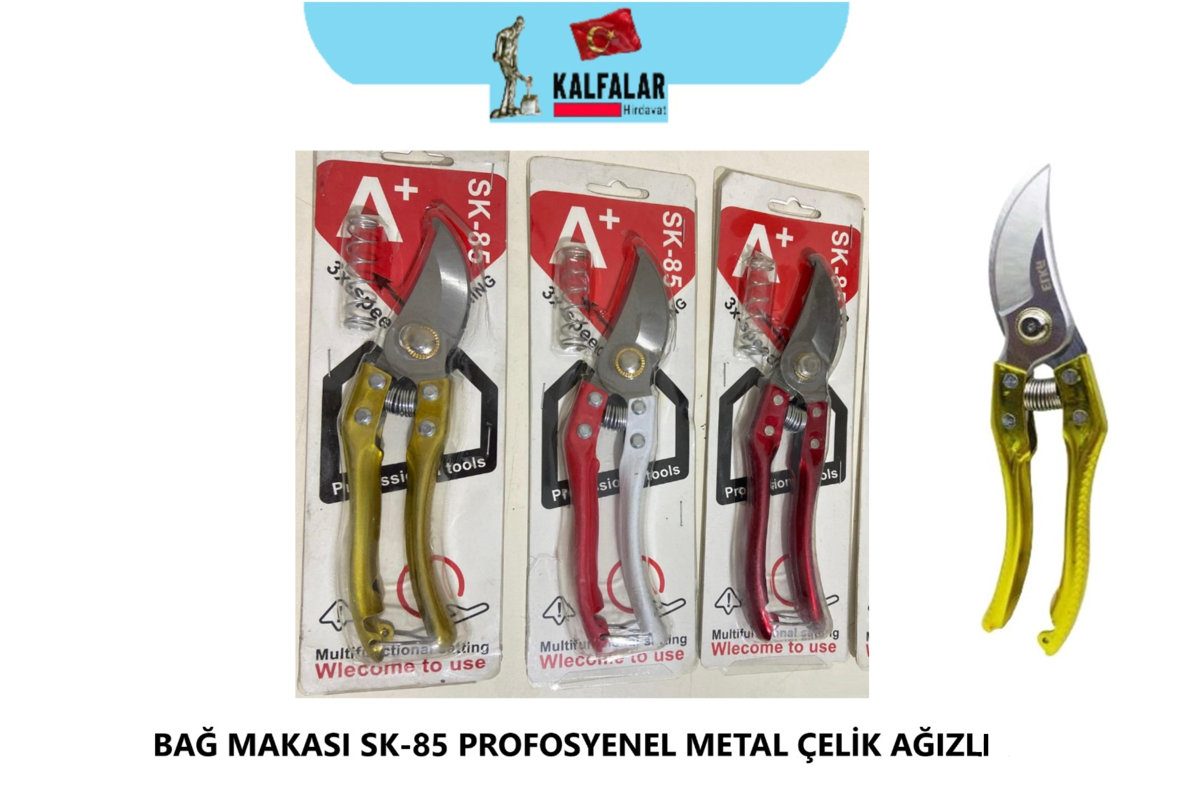 BUDAMA MAKASI METAL SAPLI SK-85 ÇELİK
