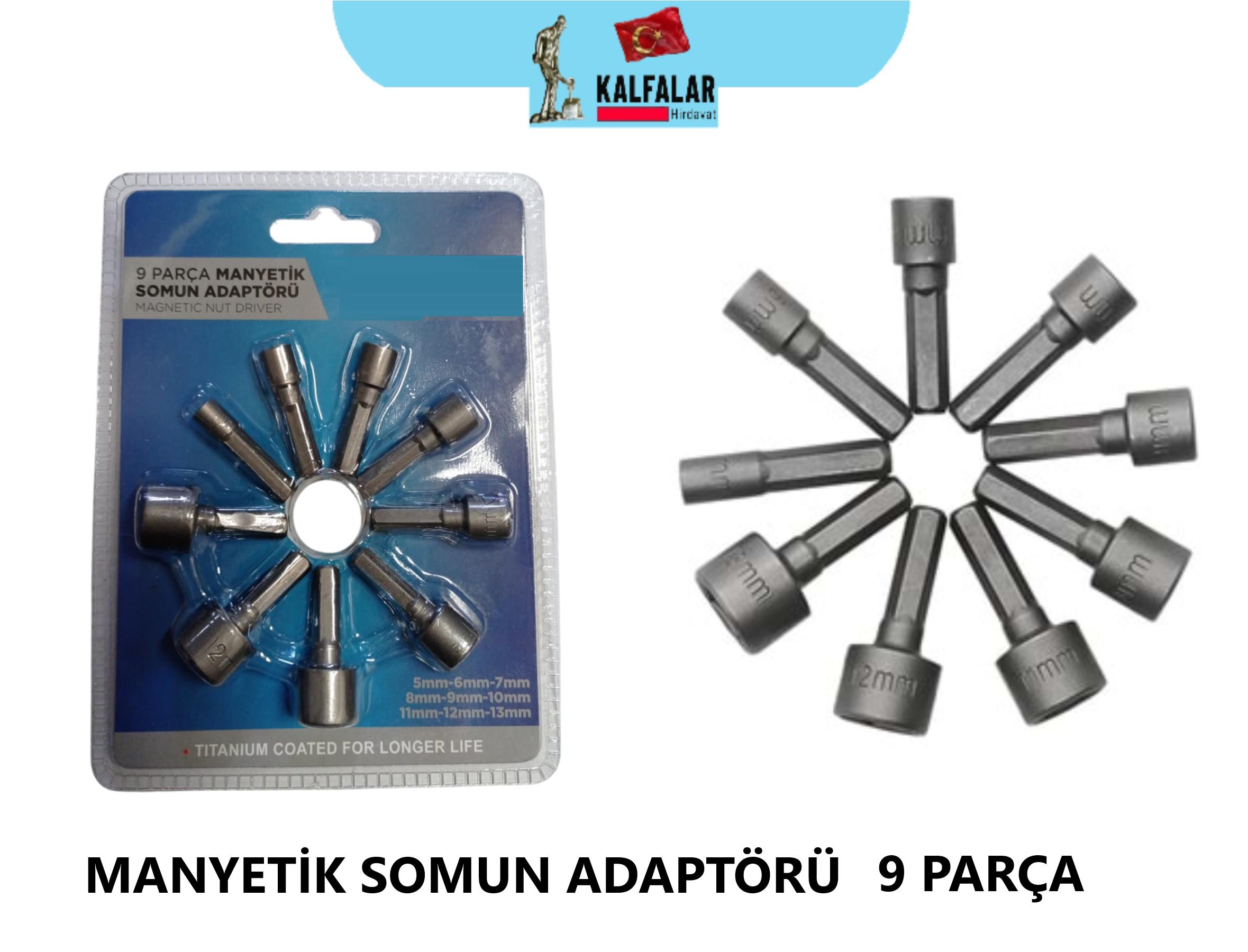 MANTEYİK SOMUN ADAPTÖRÜ SETİ 9 PCS 