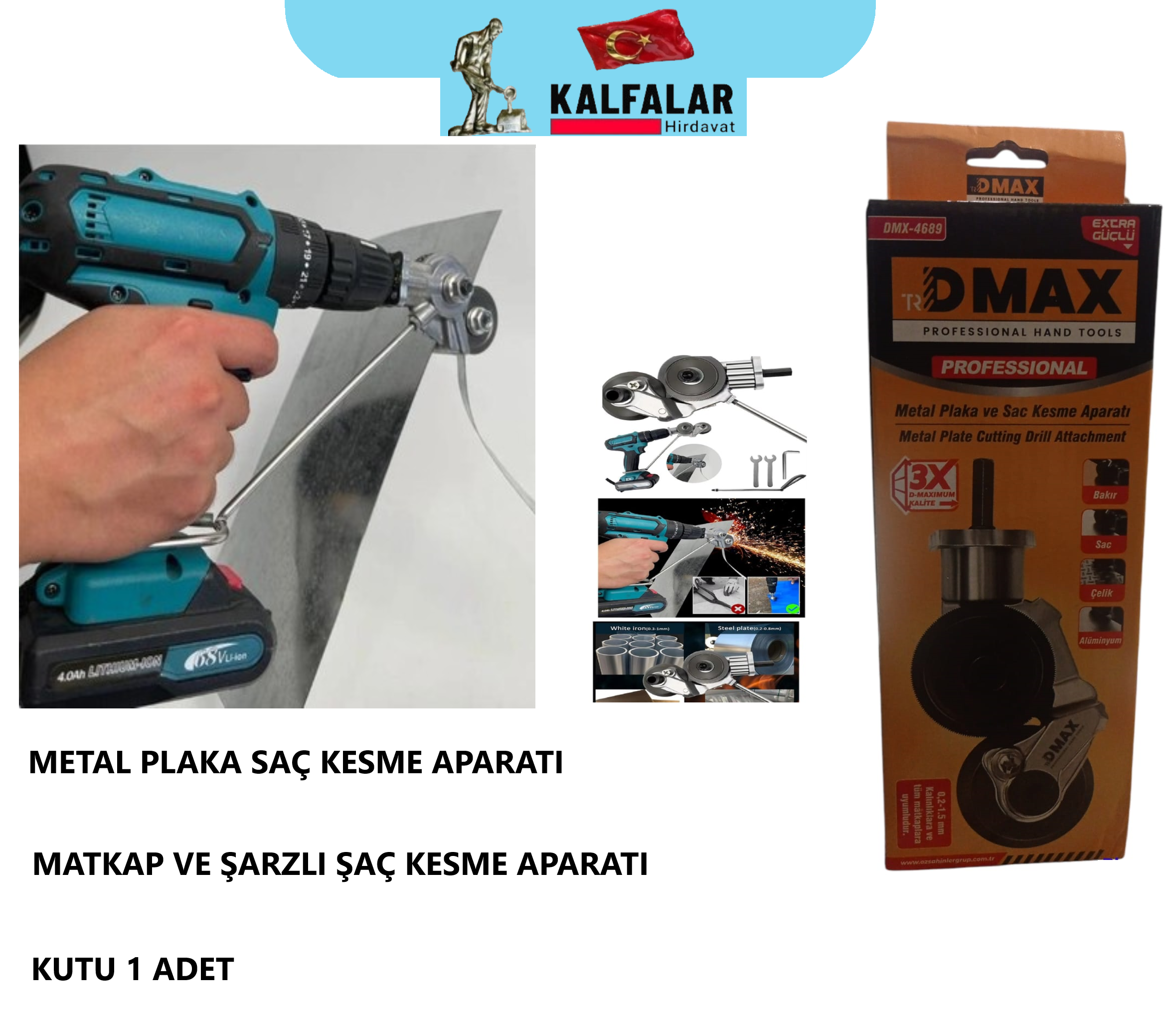 SAÇ PLAKA METAL KESME APARATI DÖNÜŞTÜRÜCÜ D-MAX