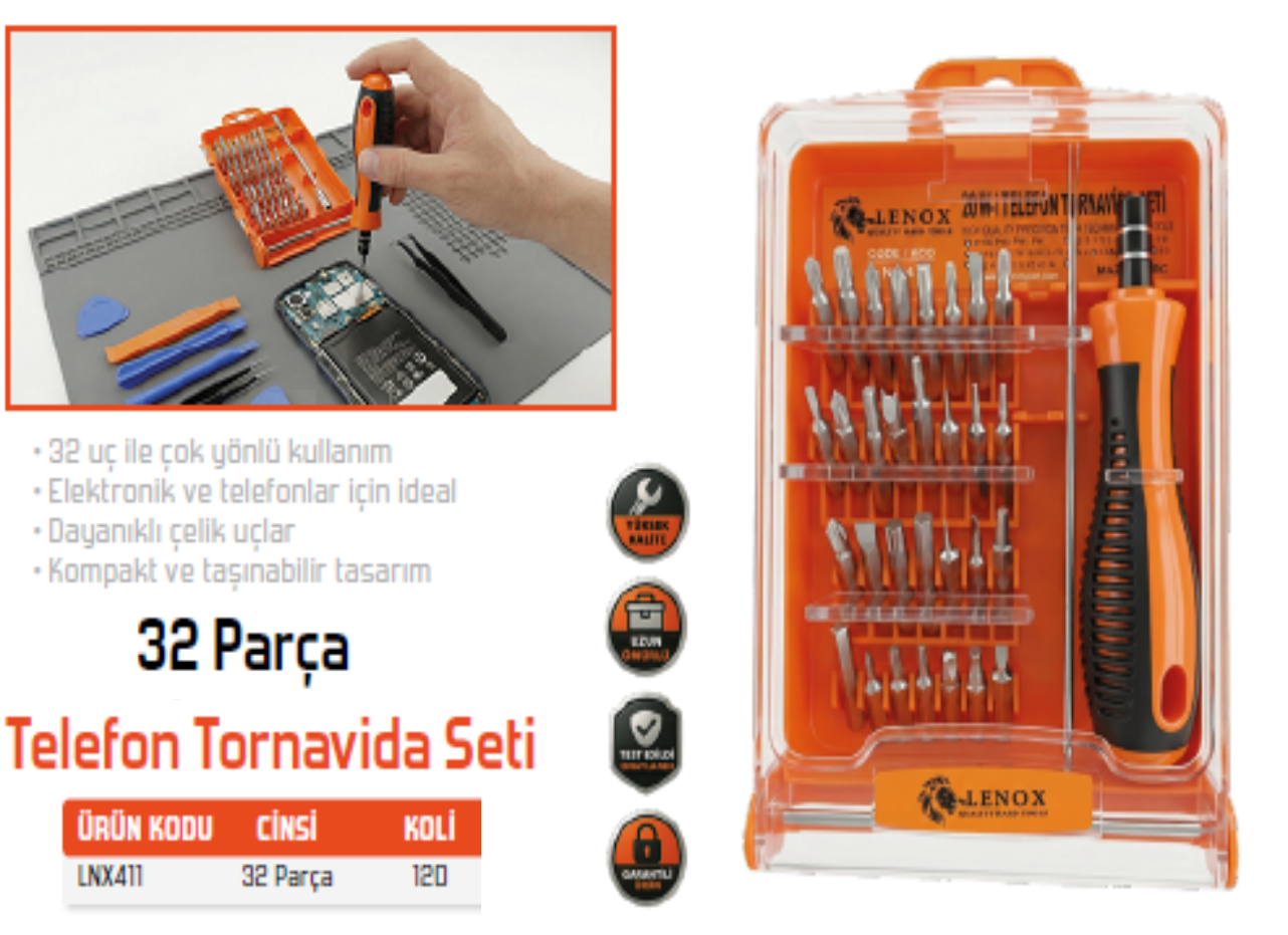 TORNAVİDA SAATÇİ TELOFON SETİ 32 PCS