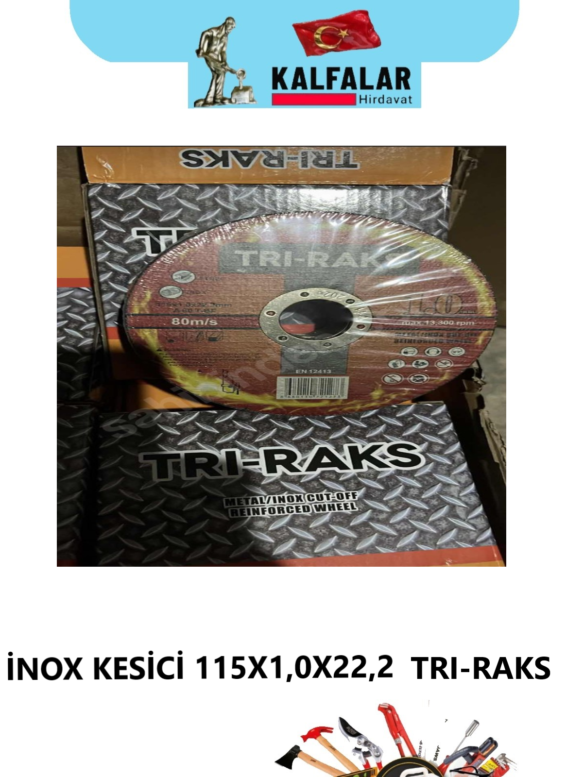 İNOX KESİCİ 115X1,0X22,2 TRİ-RAKS