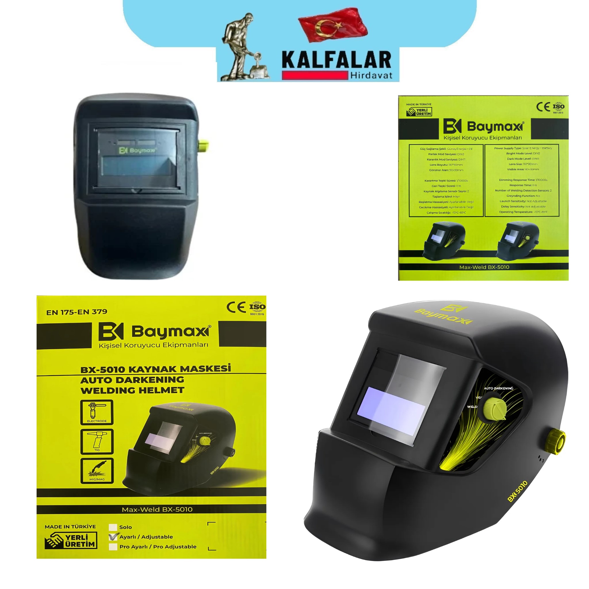 KAYNAK MASKE COLORMATİK 3200 BAYMAX