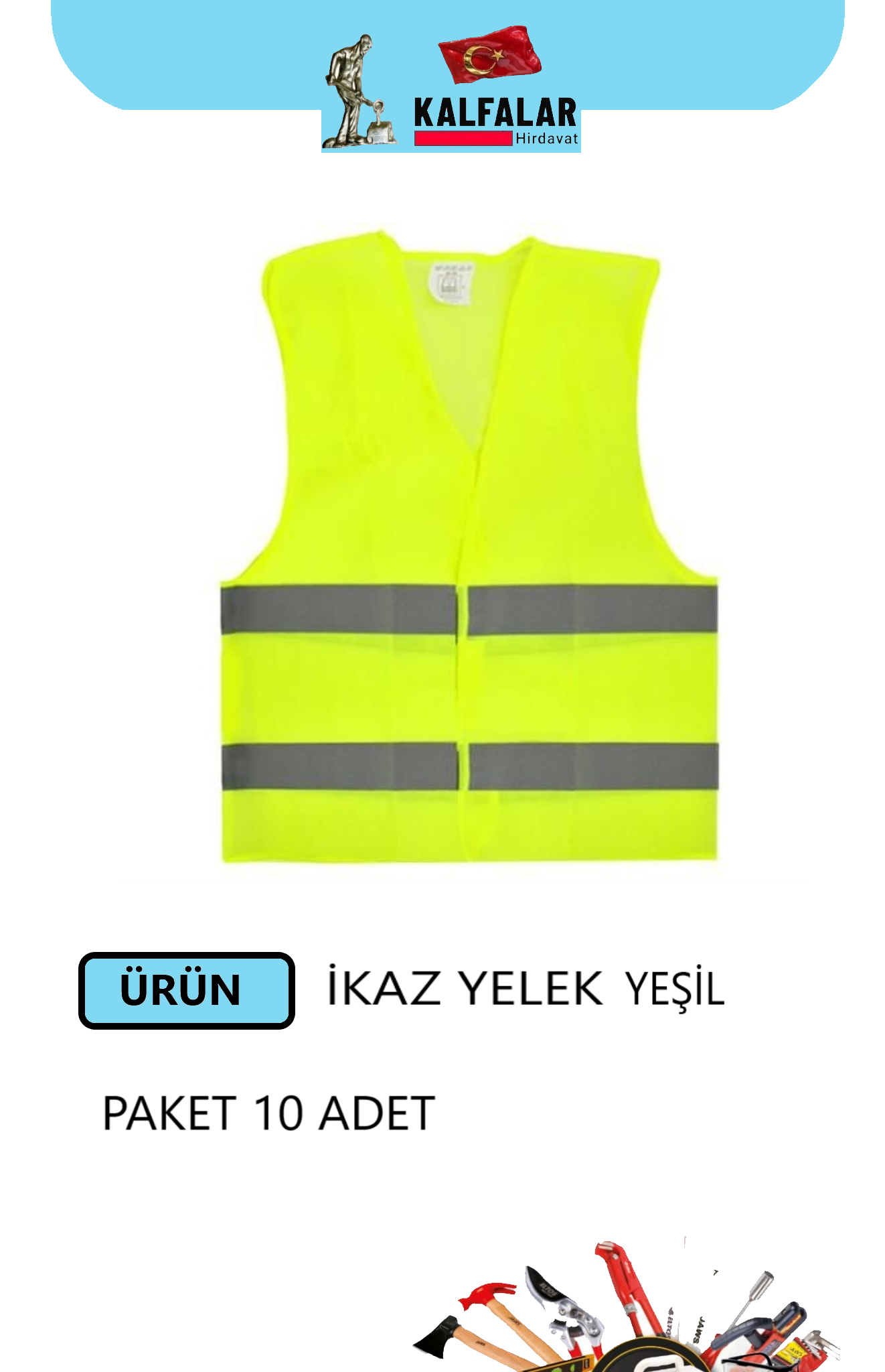 İKAZ YELEK YEŞİL