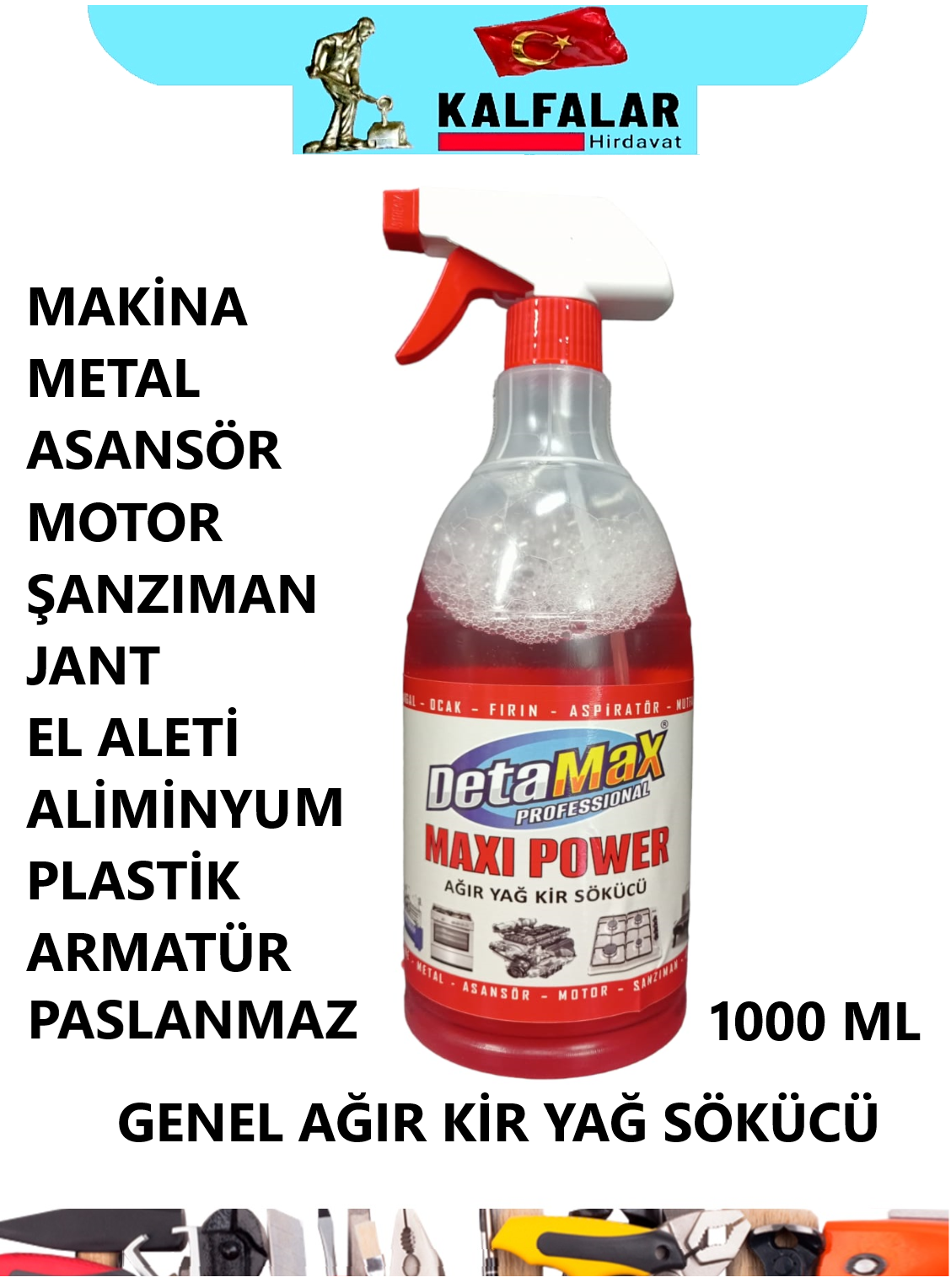 AĞIR YAĞ KİR SÖKÜCÜ 1000 ML KALFA-MAX
