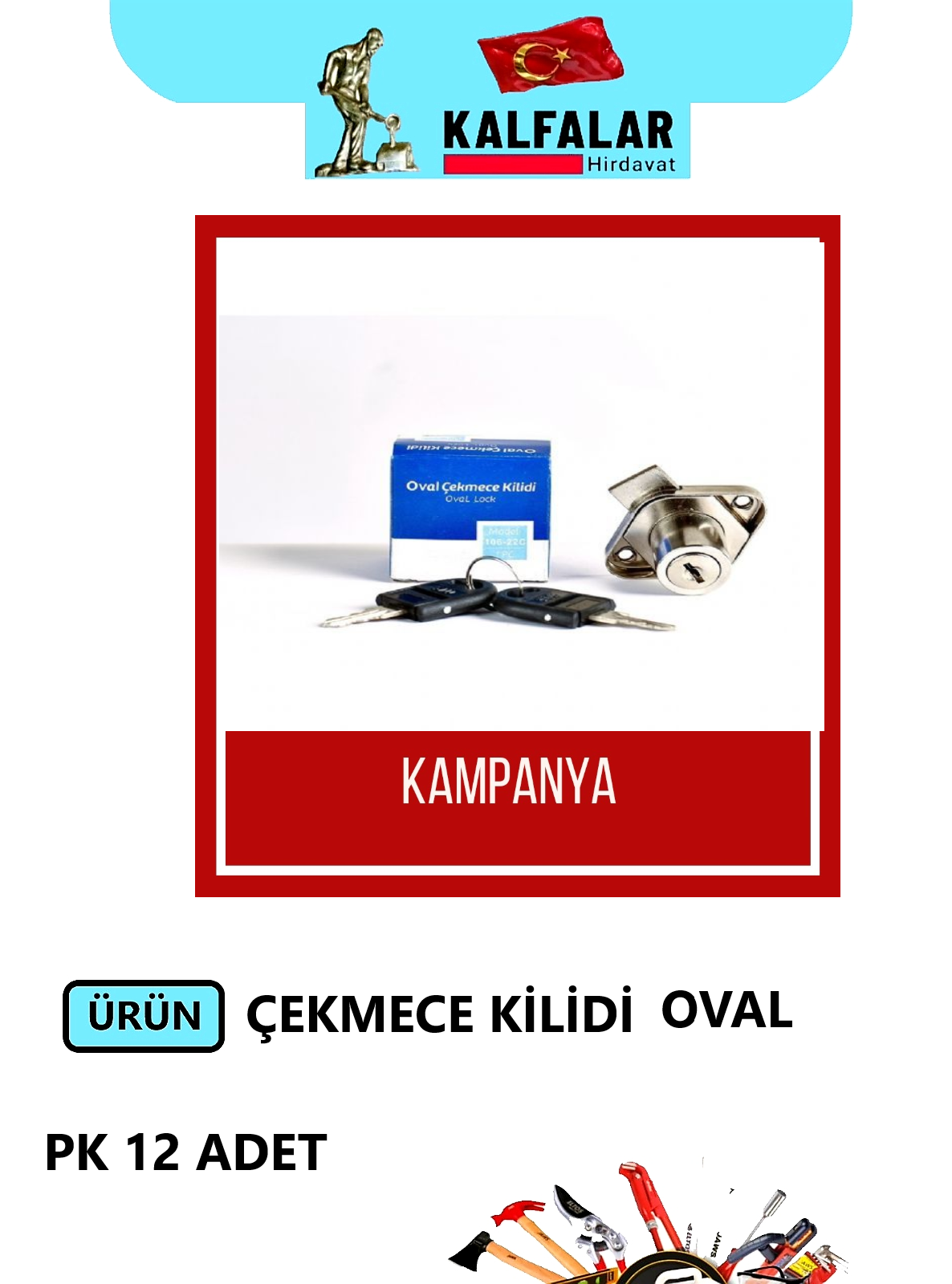 ÇEKMECE KİLİDİ SAÇ OVAL 