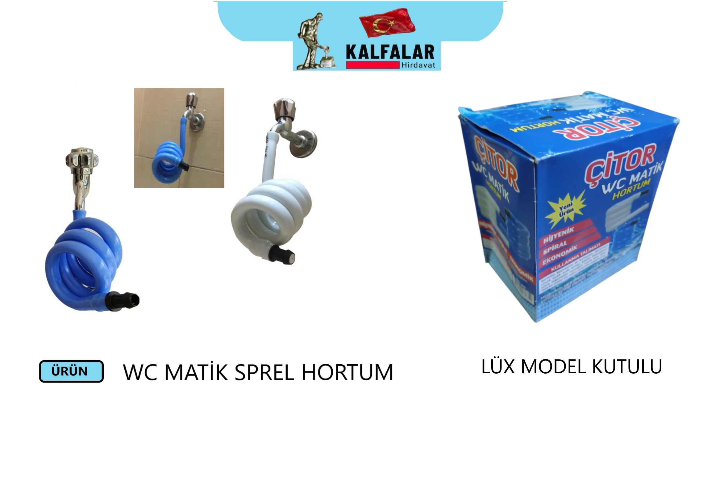 WC HORTUM MATİK SPREL UZAYAN KUTULU LÜX