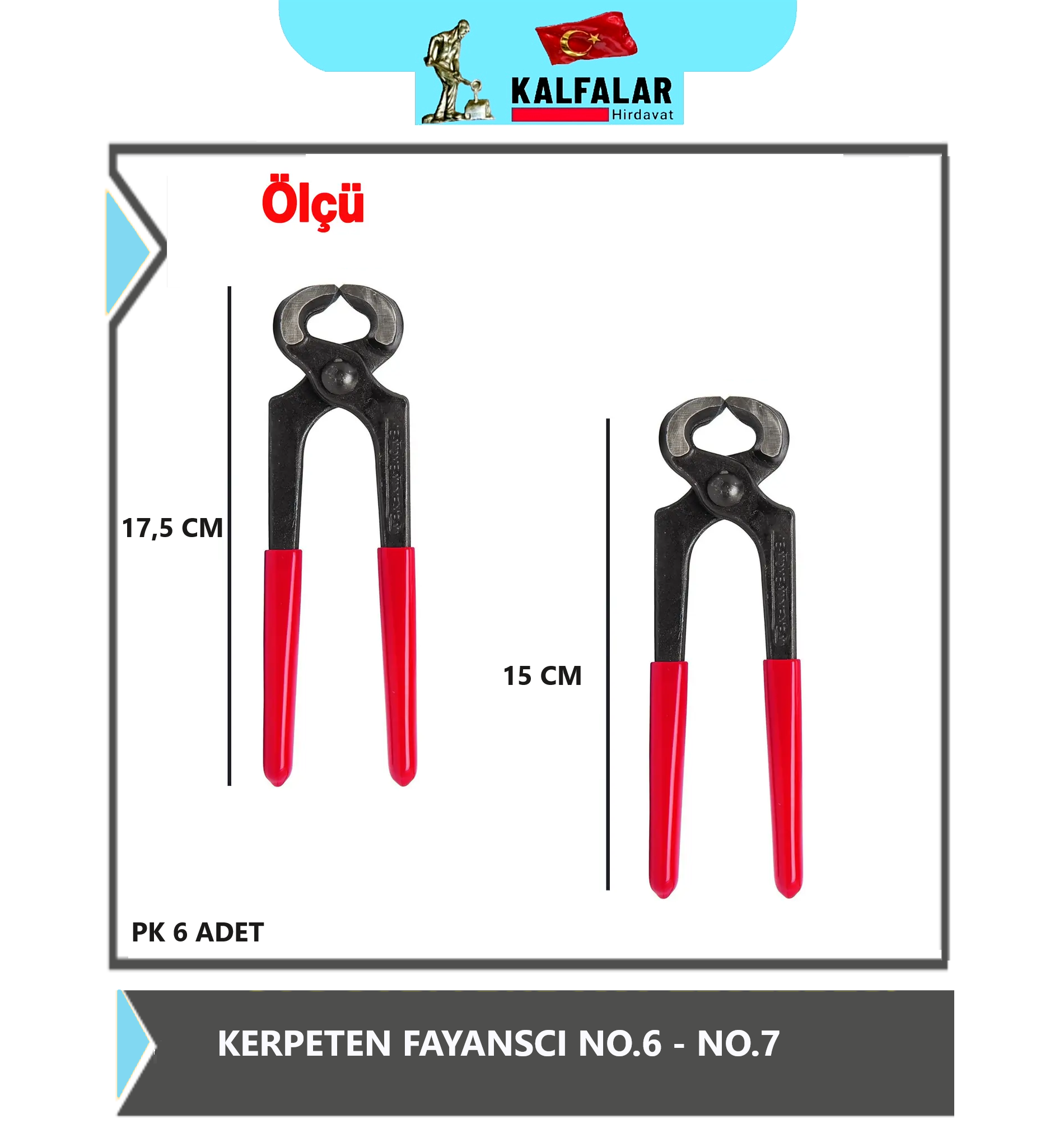 KERPETEN GENİŞ NO.7 17,5 CM