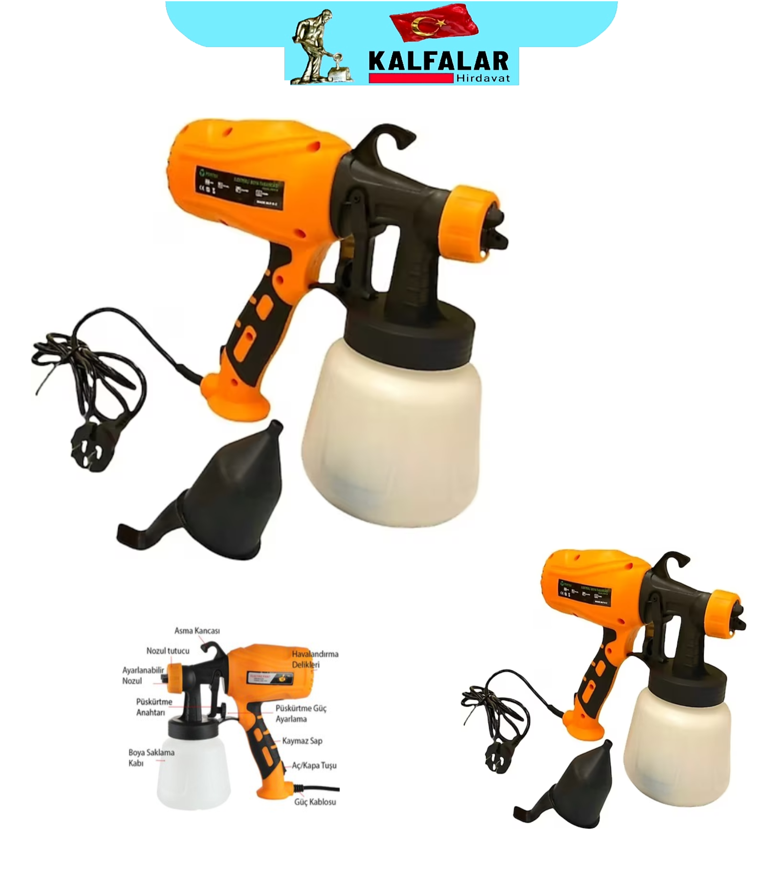 BOYA TABANCASI ELEKTRİKLİ 400 WAT PORTEK 