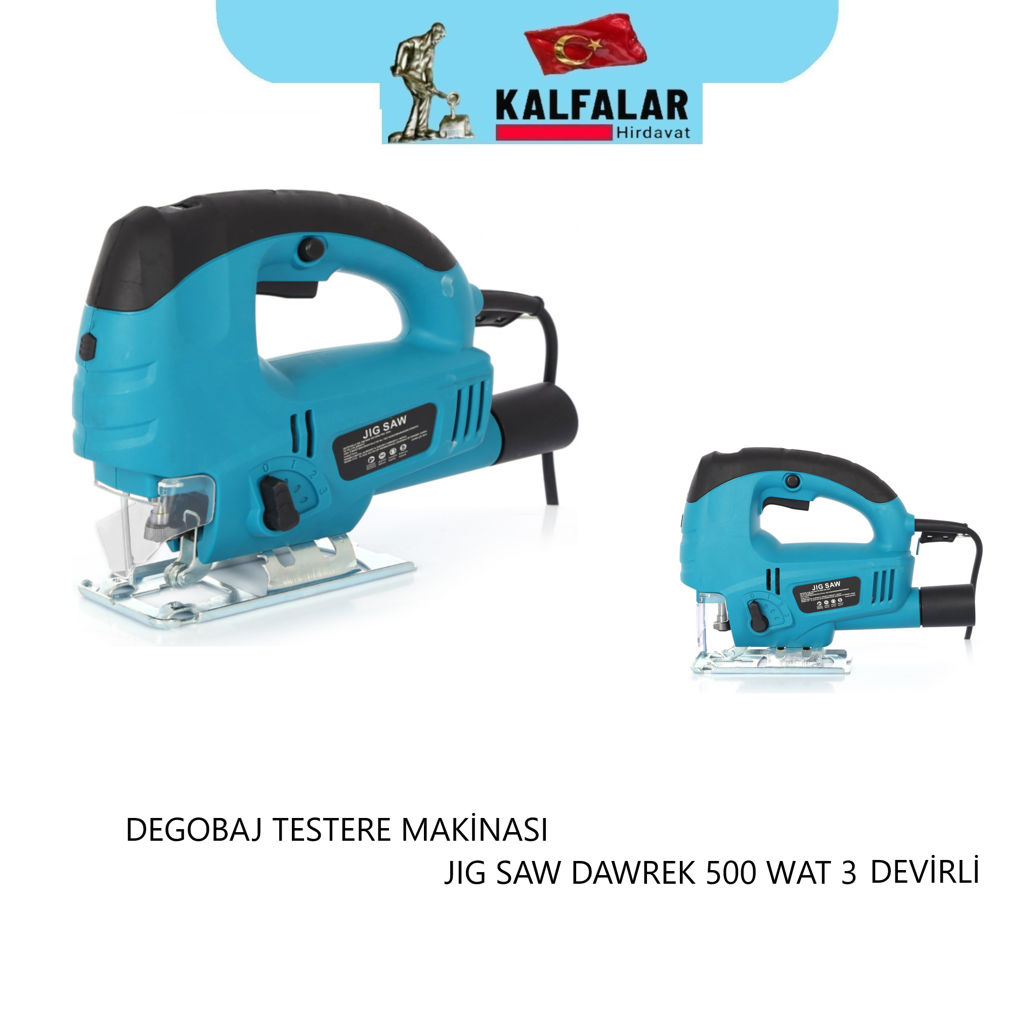 DEKUBAJ TESTERE MAKİNA DAWREK 500 WAT 3 DEVİRLİ