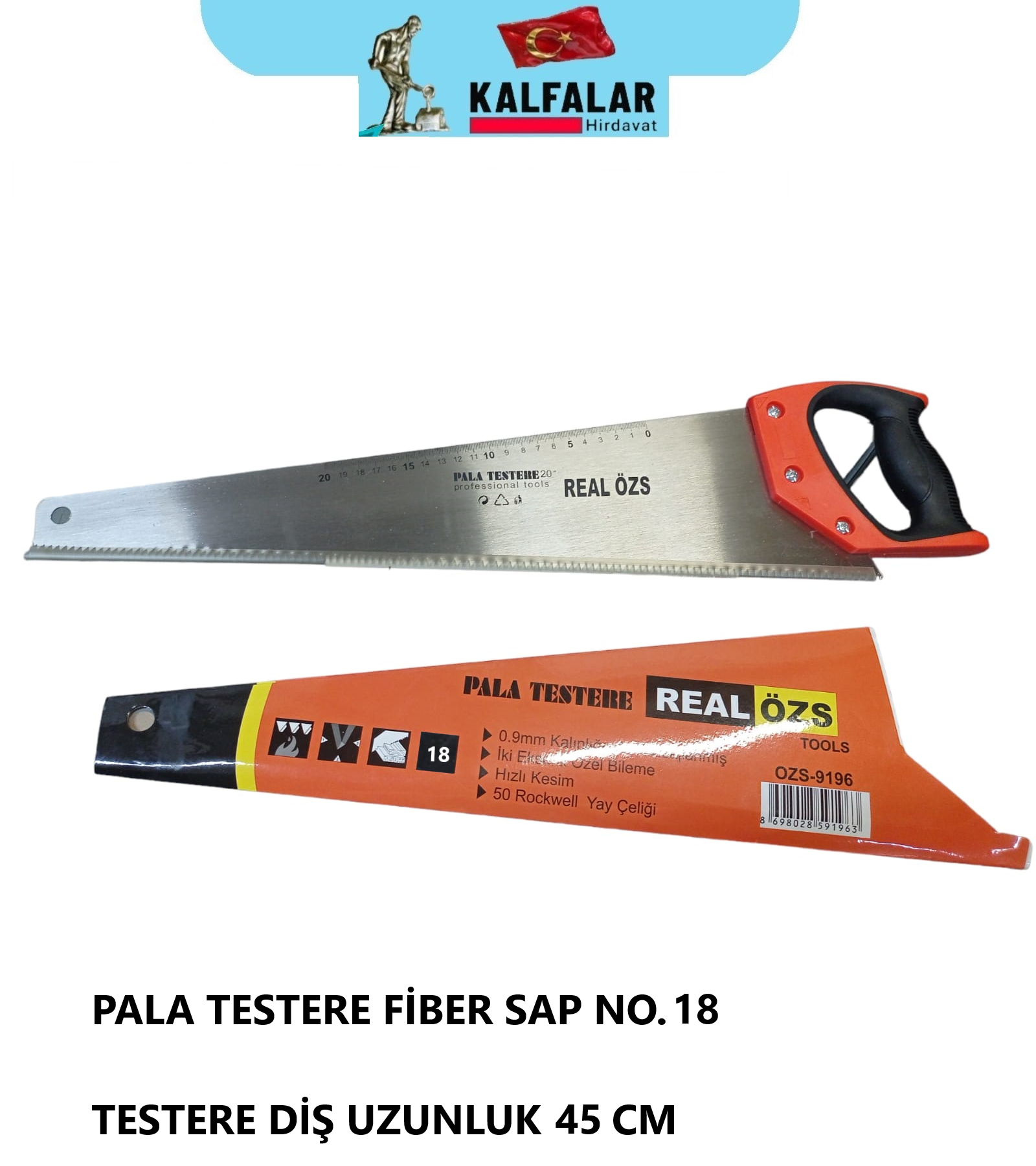 PALA TESTERE FİBER SAP NO.18 45 CM