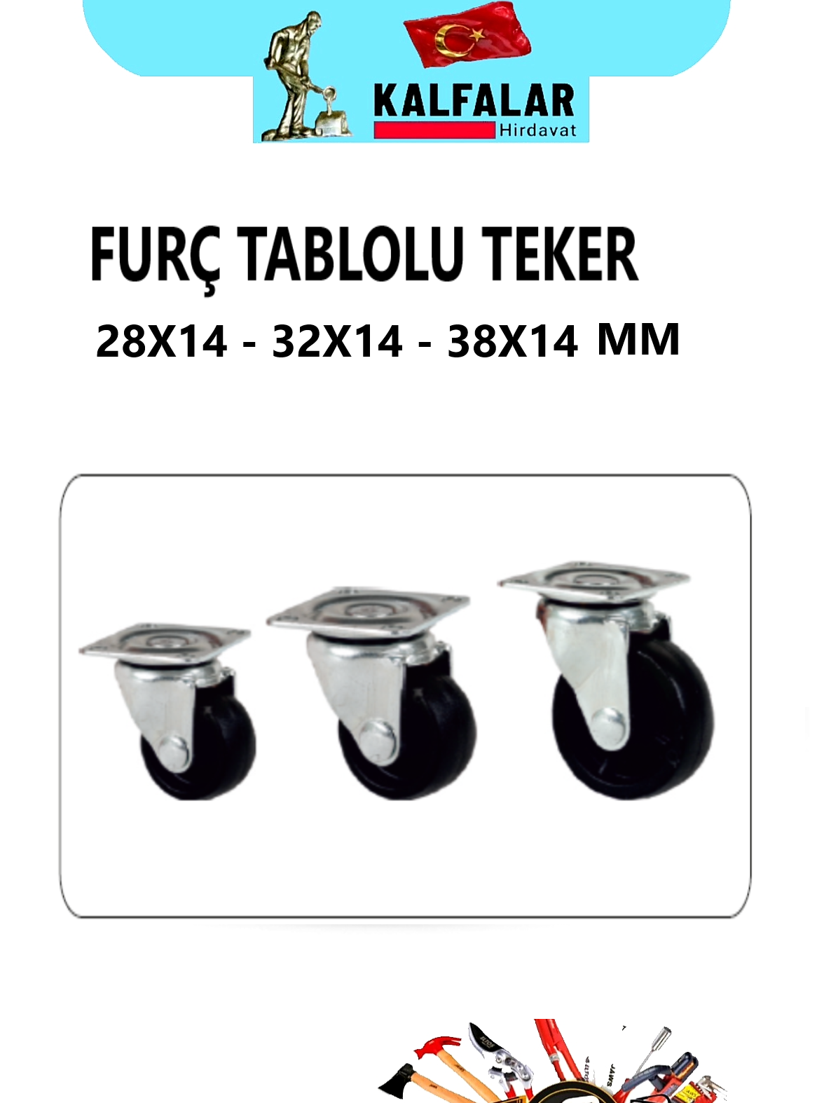TEKERLEK FURÇ TABLOLU 38X14 SİYAH