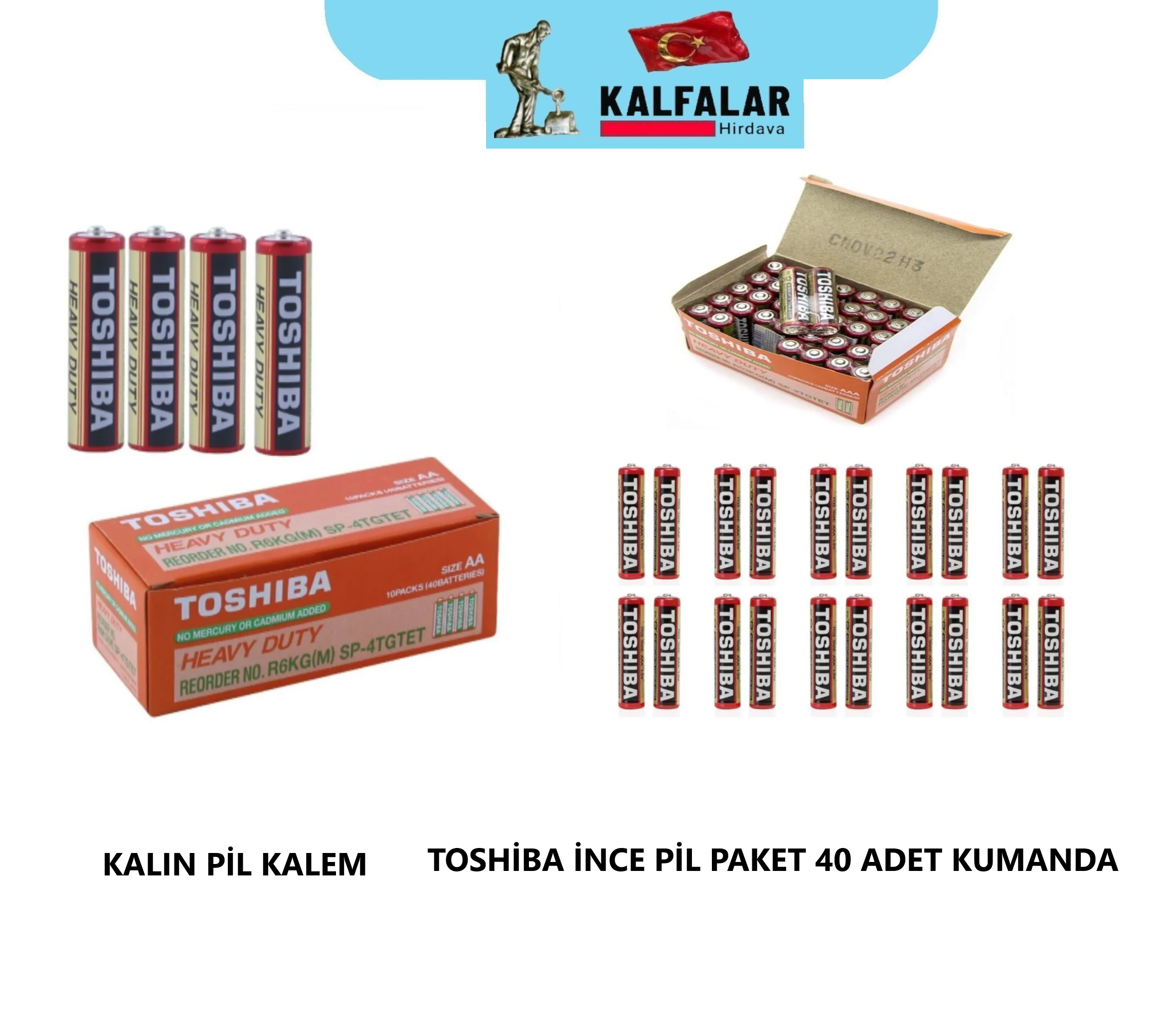 PİL İNCE TOSHİBA 40 LI PAKET (KUMANDA PİL)