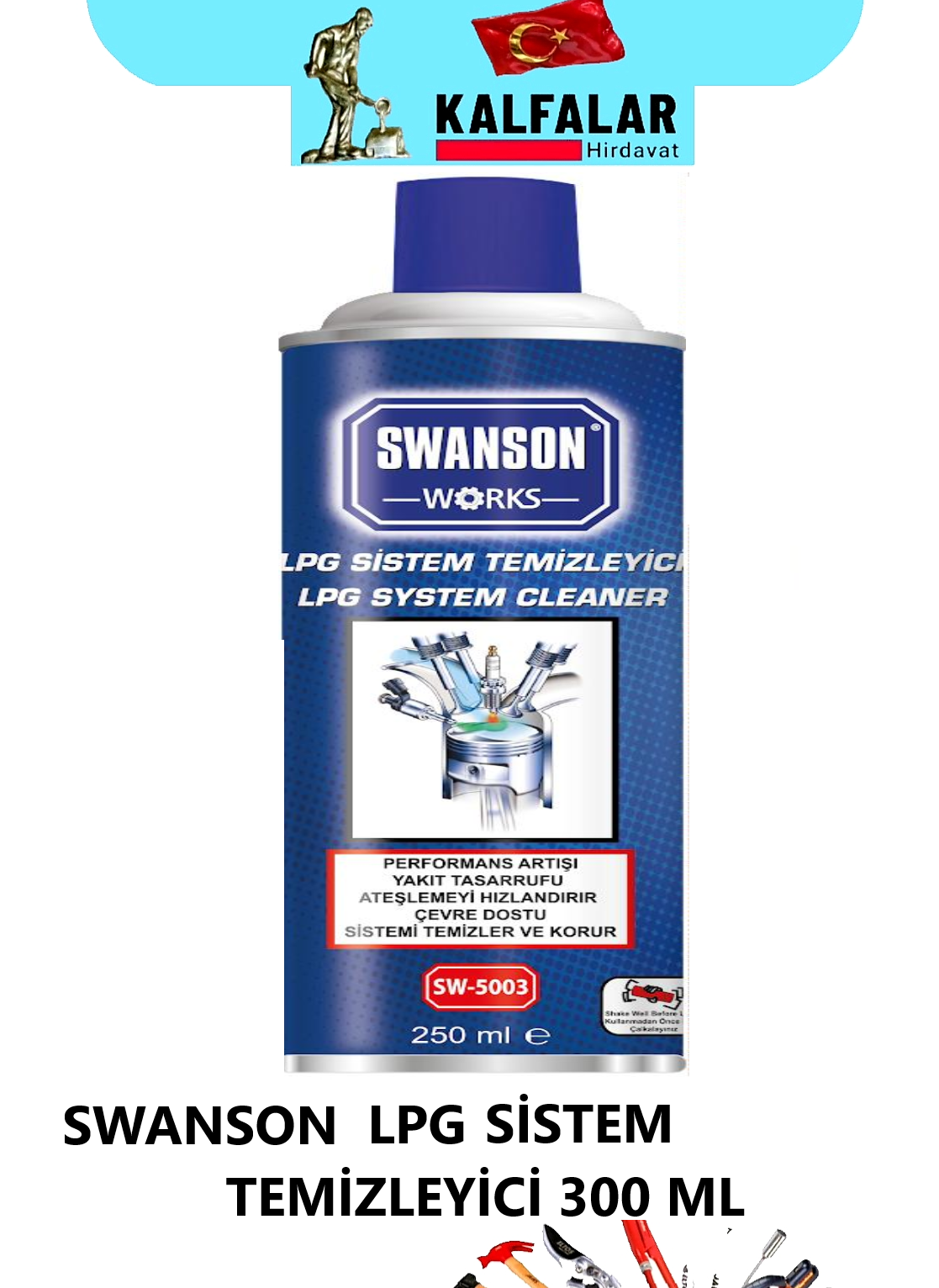 OTO LPG SİSTEM TEMİZLİĞİCİSİ 300 ML SWANSON