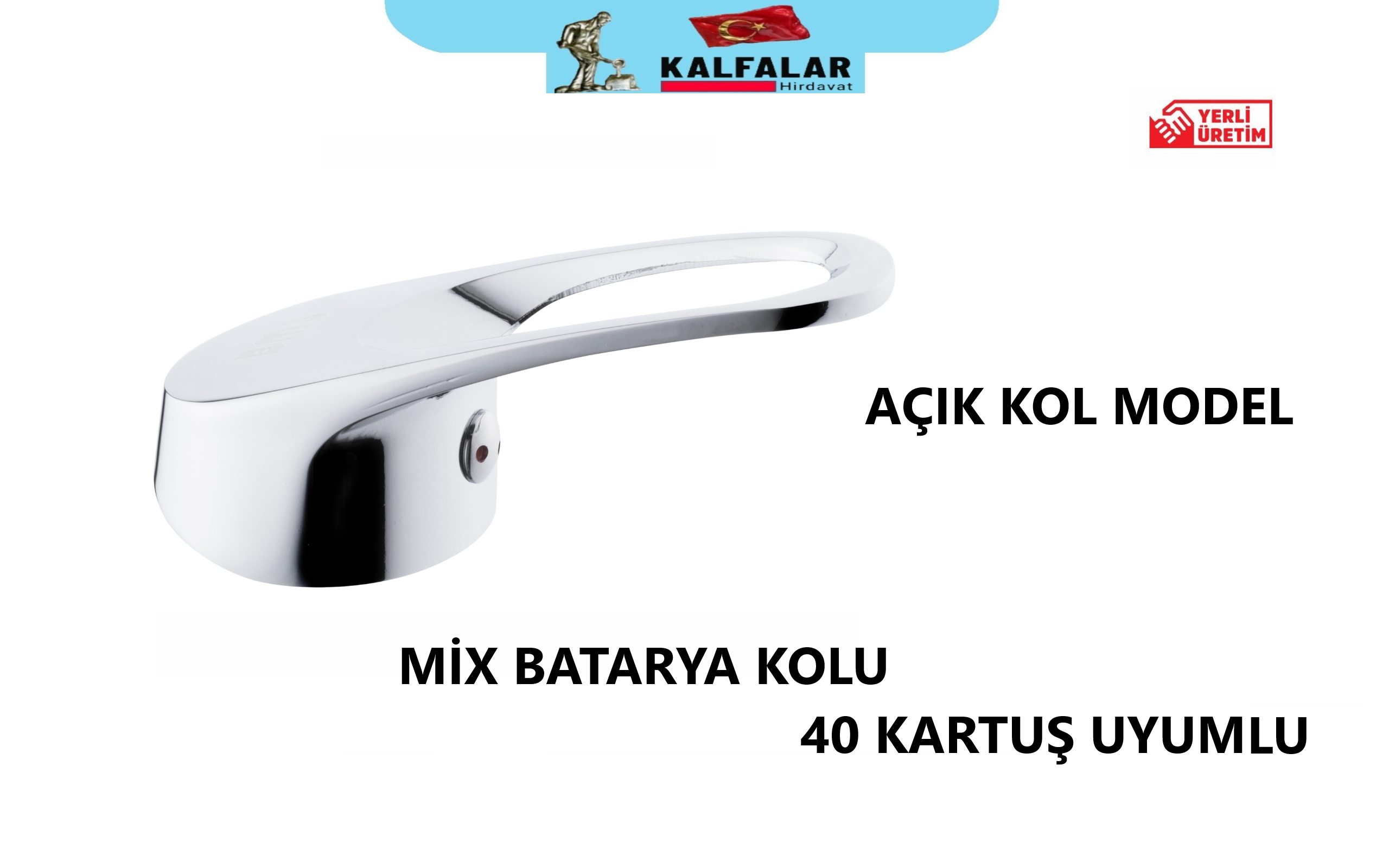 MİX BATARYA KOLU AÇIK MODEL 40 KARTUŞ UYUMLU