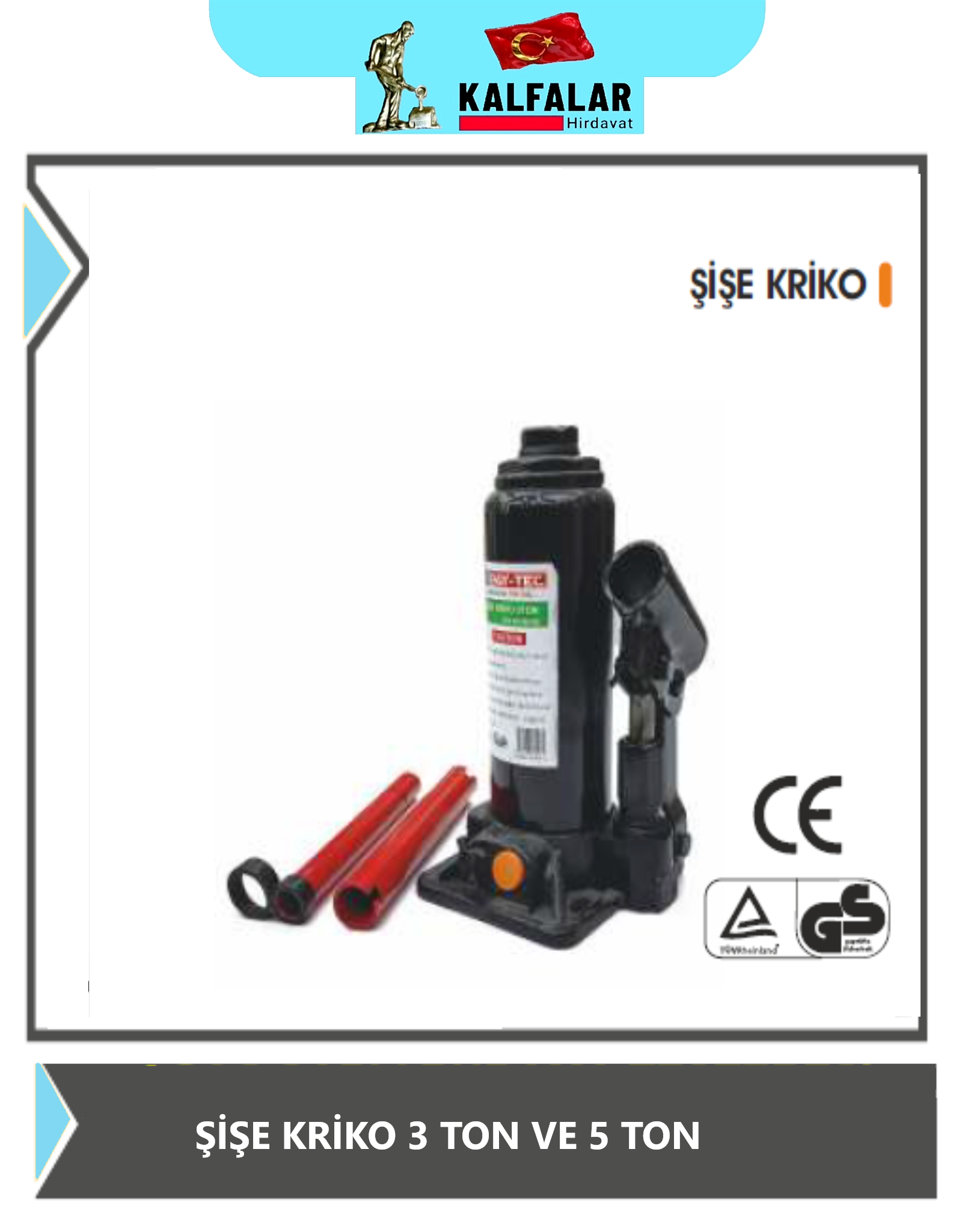 ŞİŞE KRİKO 5 TON BYTEC