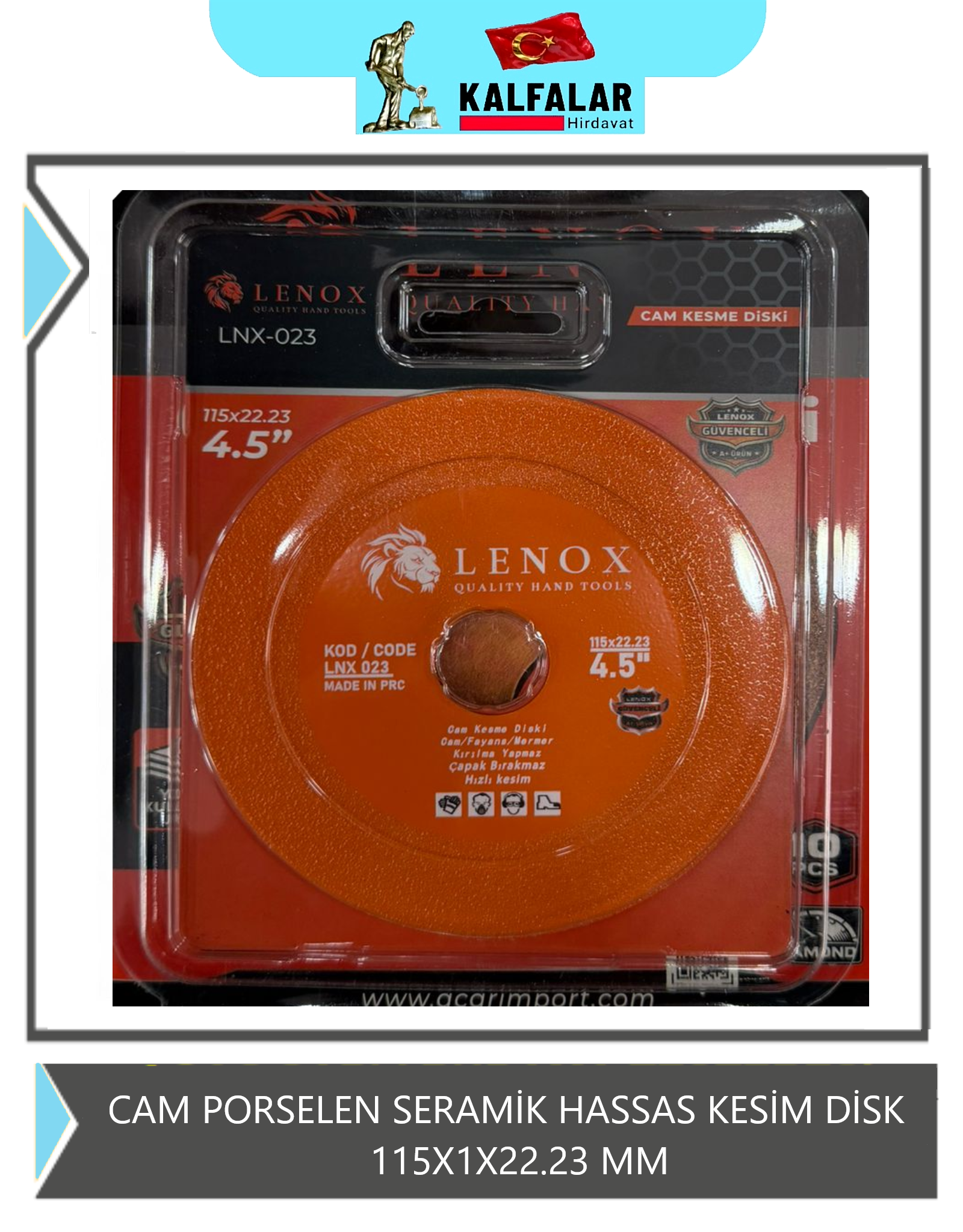 CAM PORSELEN SERAMİK HASSAS KESİM VB DİSK 115X1X22.23 MM 