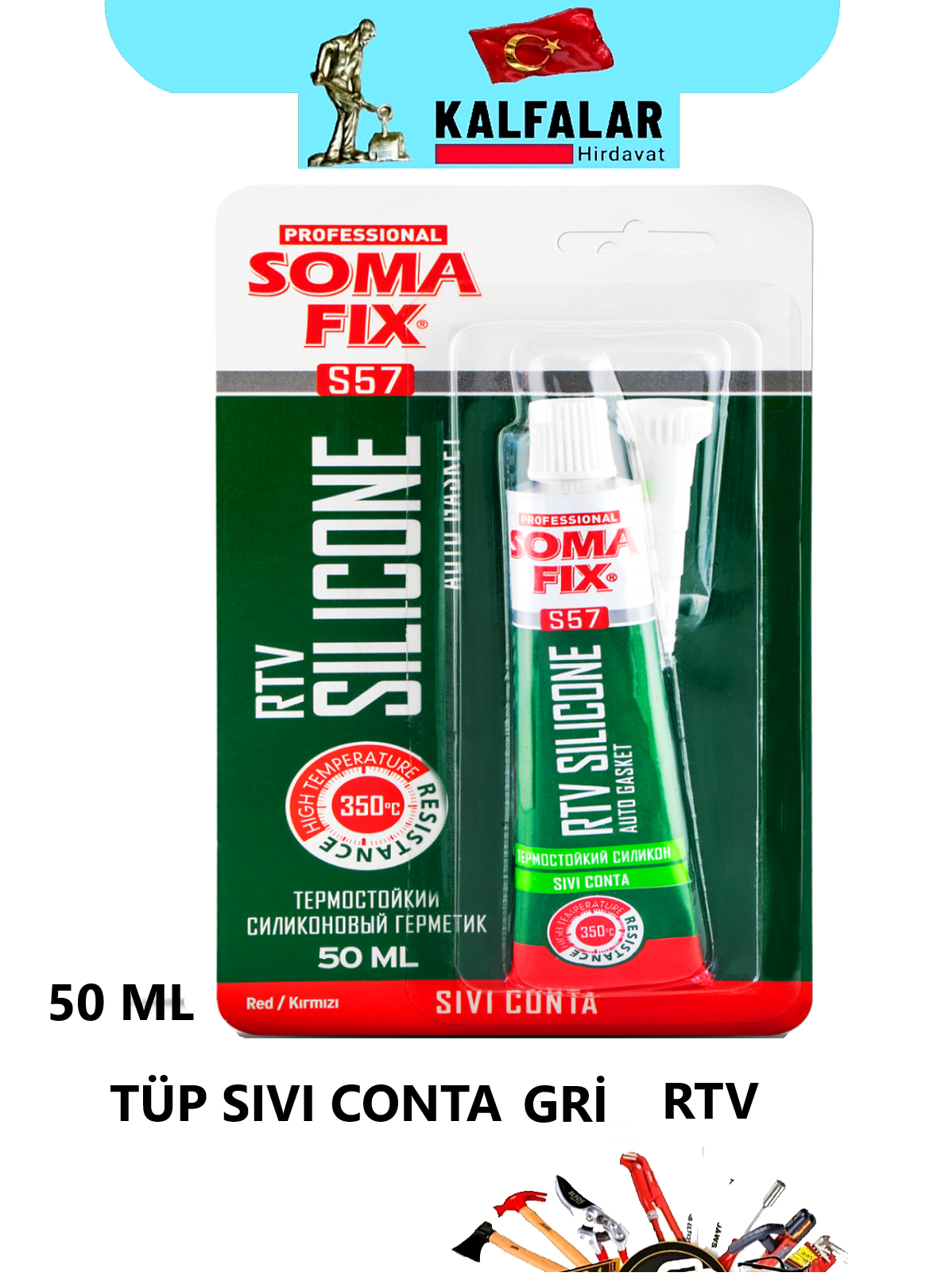 SIVI CONTA TÜP 50 ML GRİ SOMAFİX