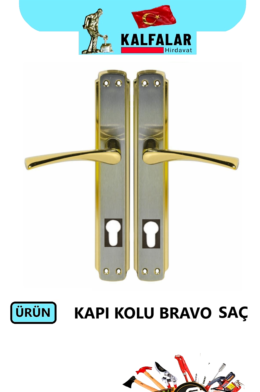 KAPI KOLU BRAVO ALBİFRİN-SATEN YALE SAÇ 