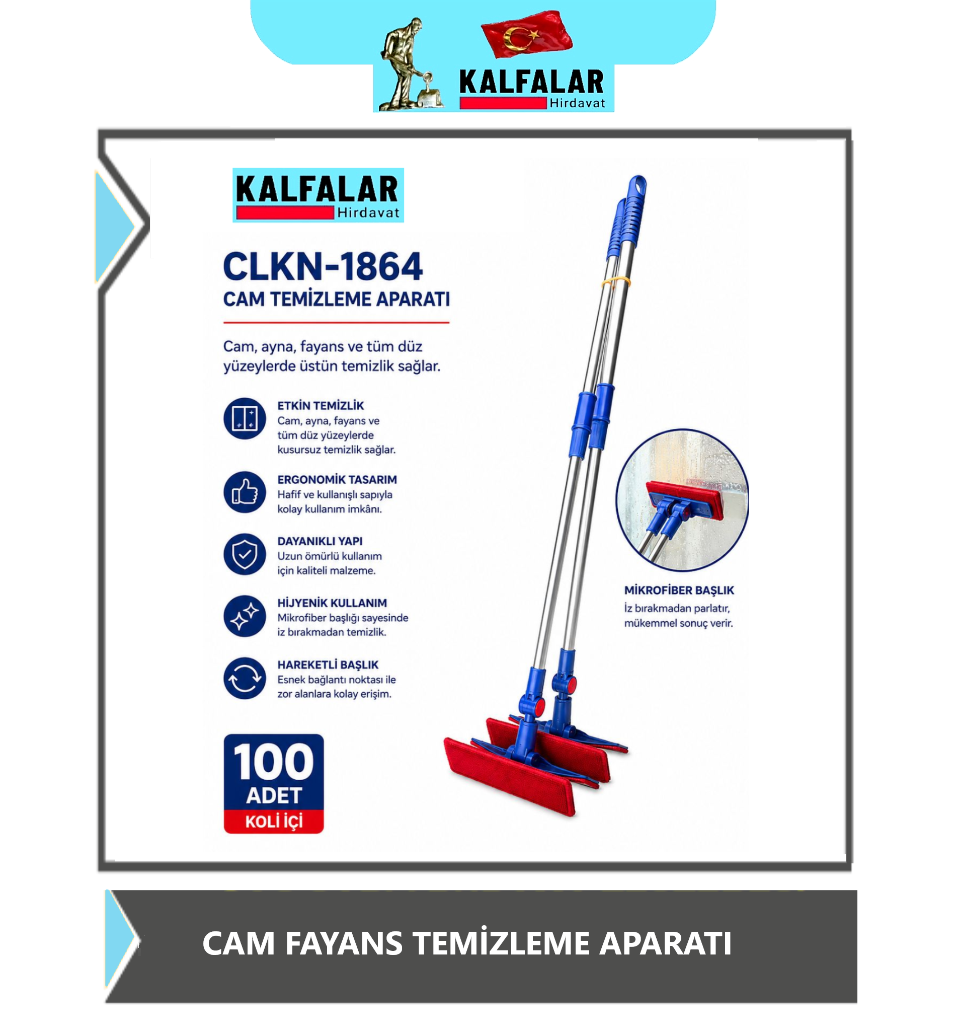 YÜZEY TEMİZLEME CAM FAYANS APARAT