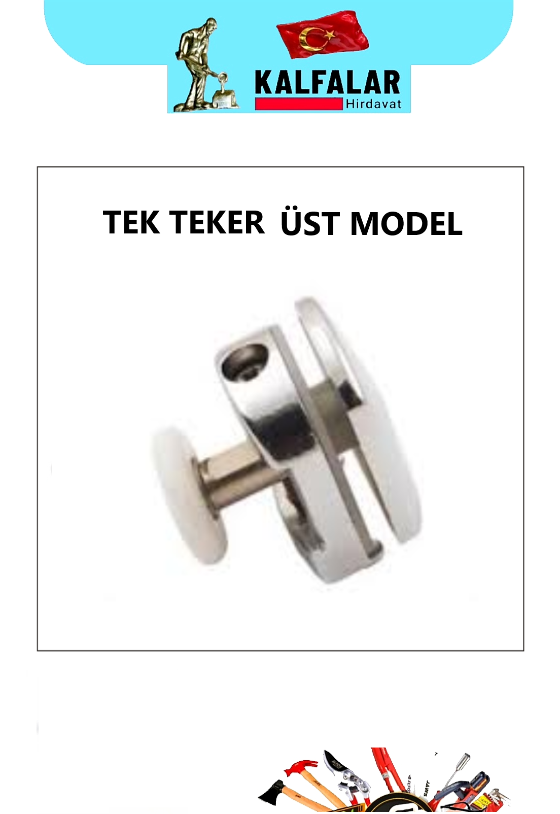 DUŞ TEKER KABİN TEK ÜST TEKER KROM 
