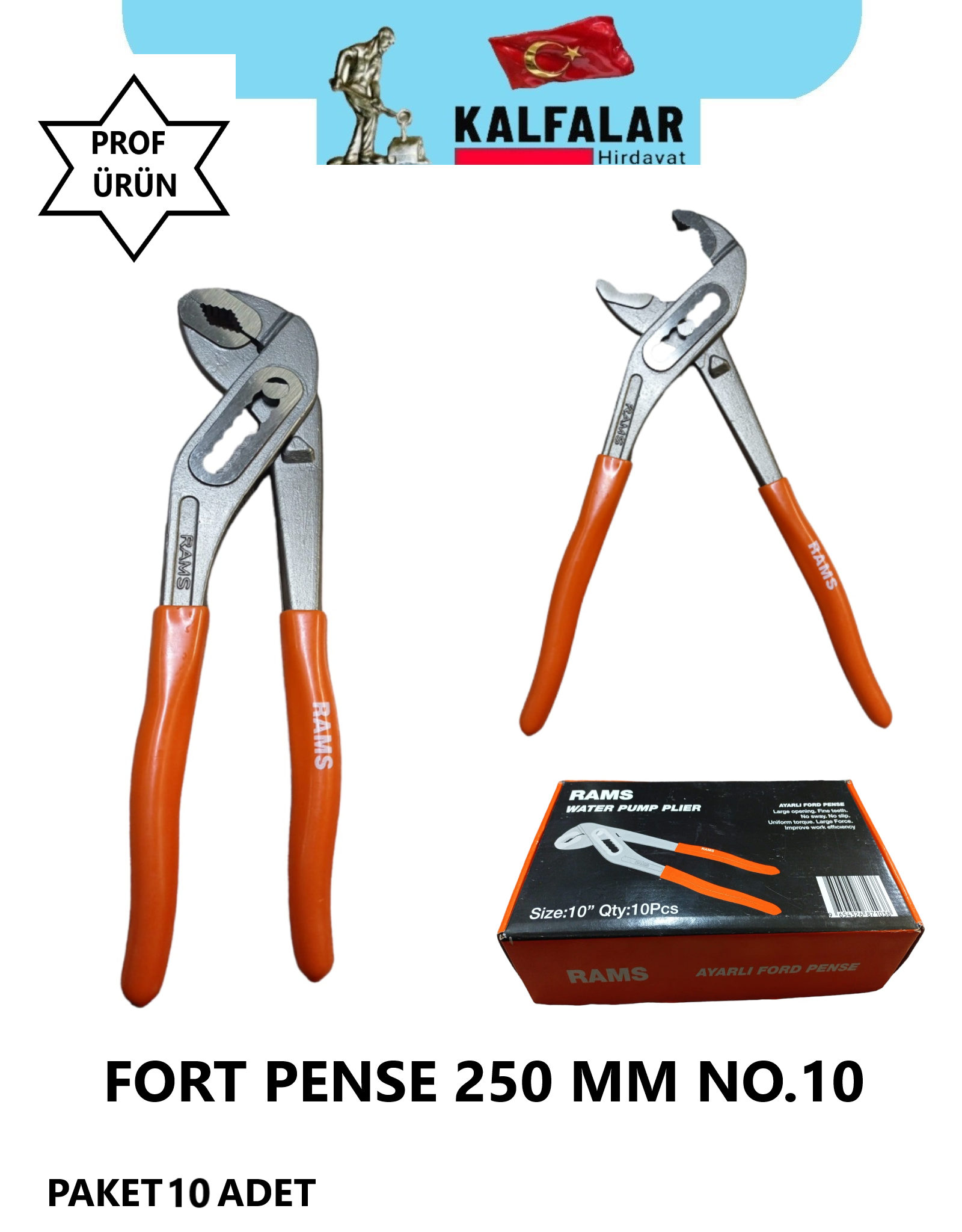 FORT PENSE 250 MM NO.10 RAMS PROF ÜRÜN 