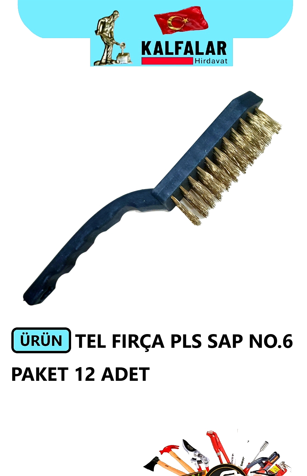 TEL FIRÇA SİYAH PLS NO.6