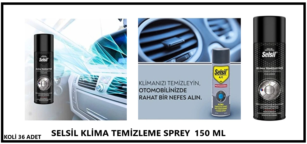 SELSİL KLİMA TEMİZLEME SPREY 150 ML