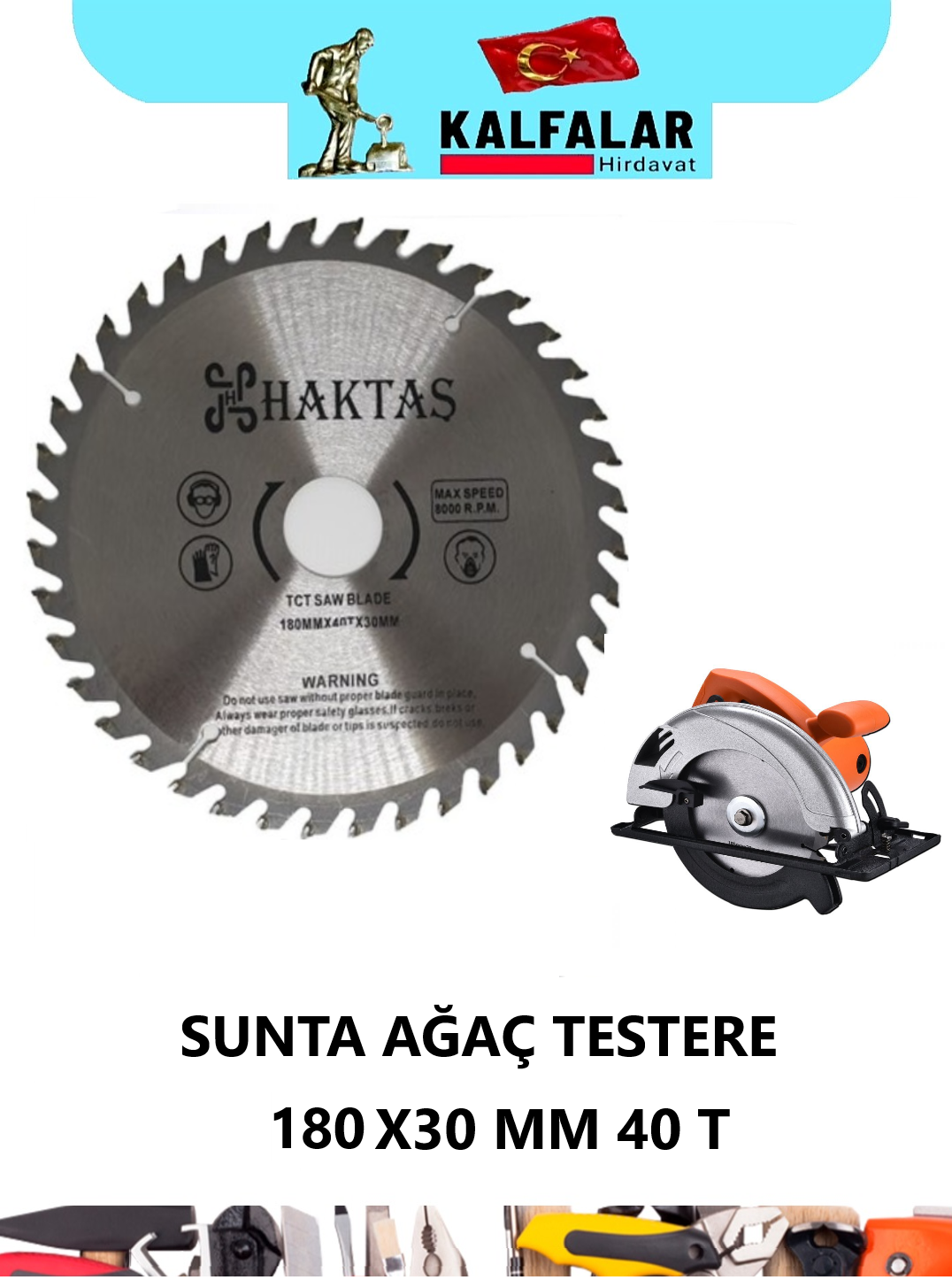 SUNTA AĞAÇ KESME 180X30 MM 40 T