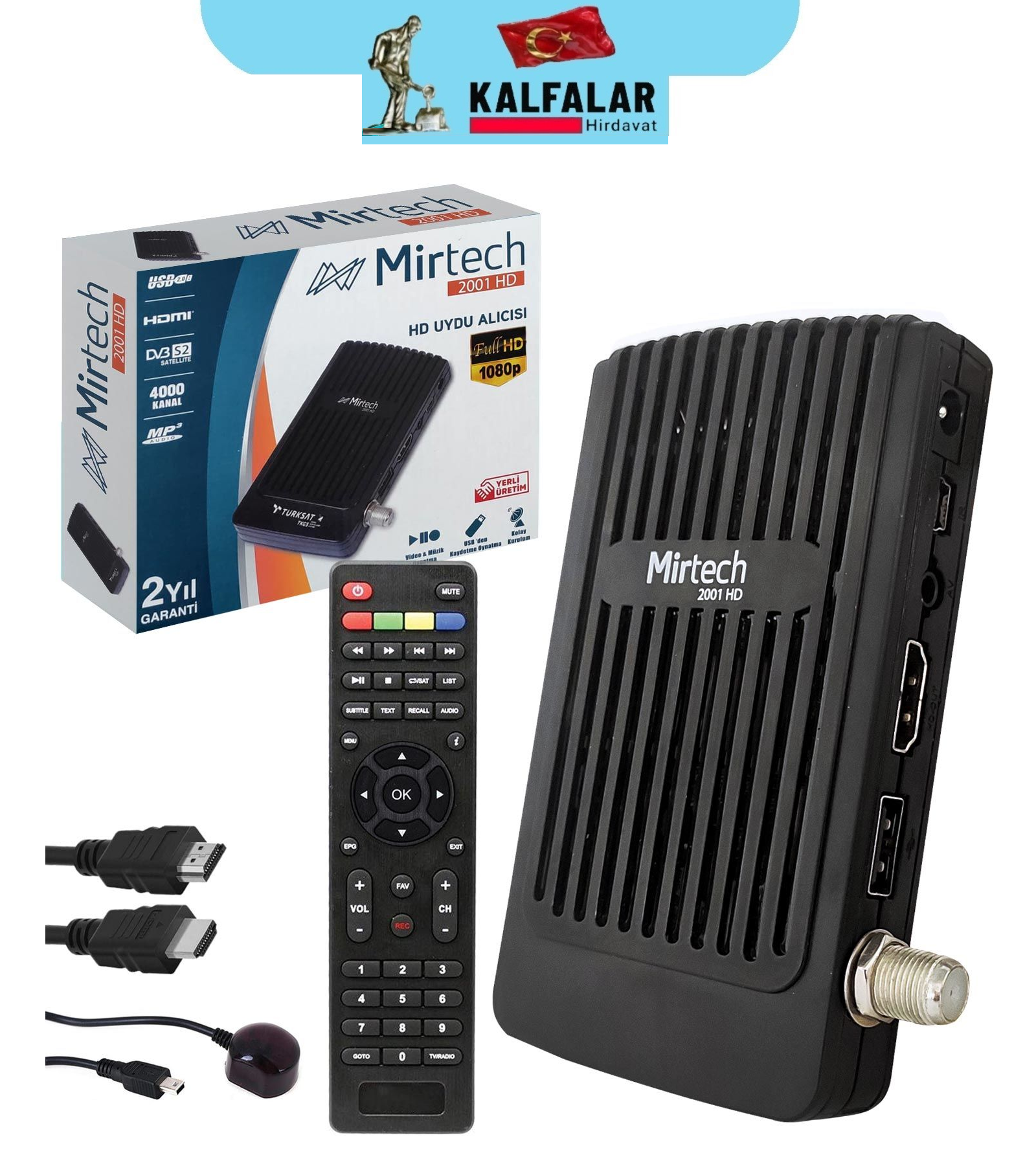 MİRTECH 2001 HD UYDU ALICISI