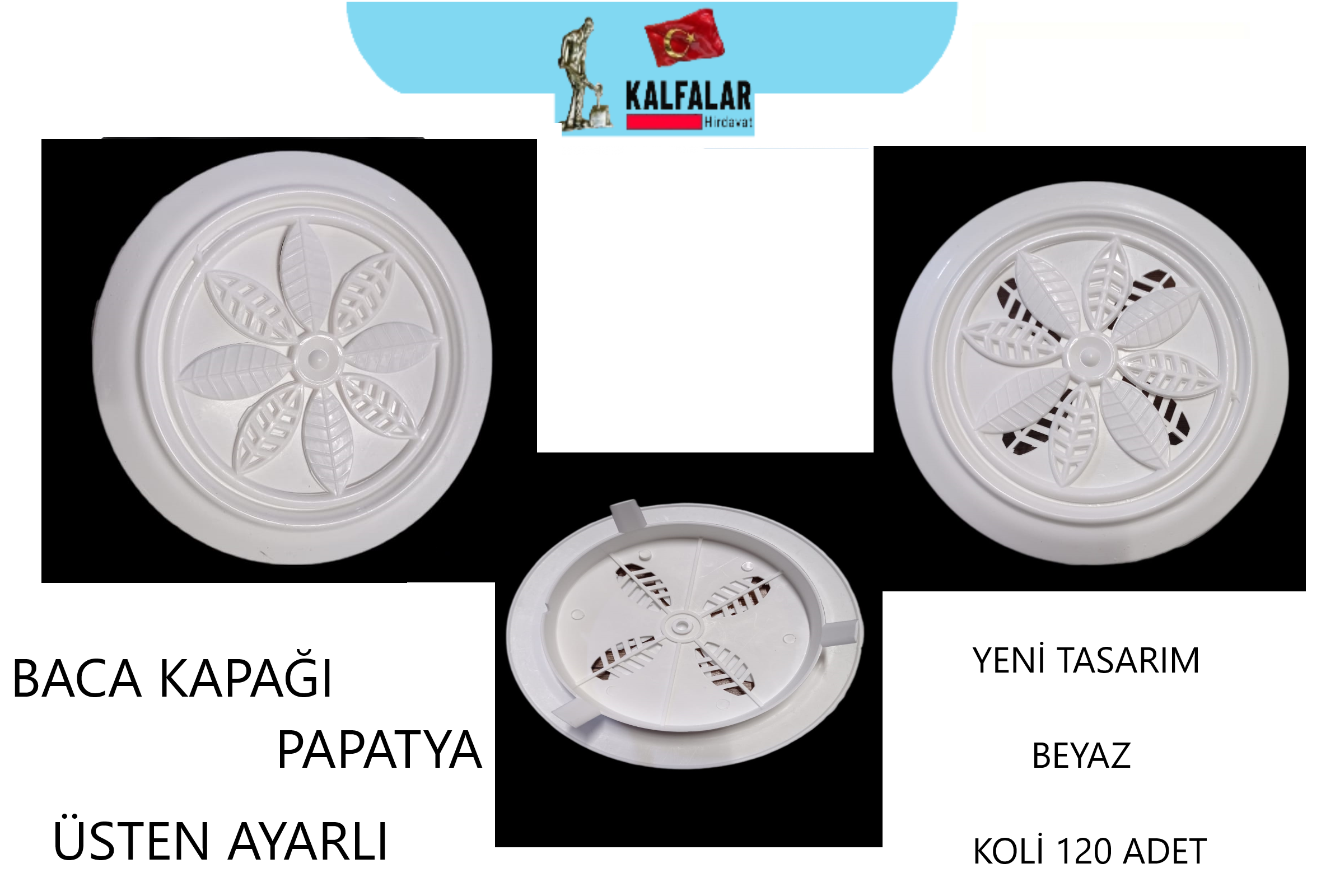BACA KAPAĞI BEYAZ PAPATYA YENİ TASARIM
