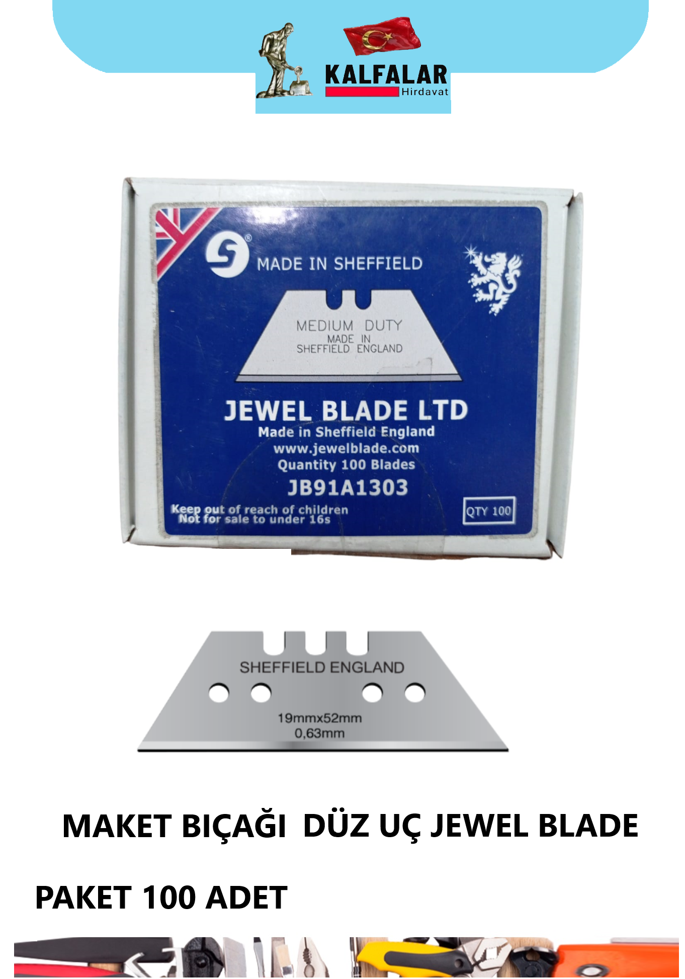 MAKET BIÇAĞI YEDEK JEWEL BLADE DÜZ 