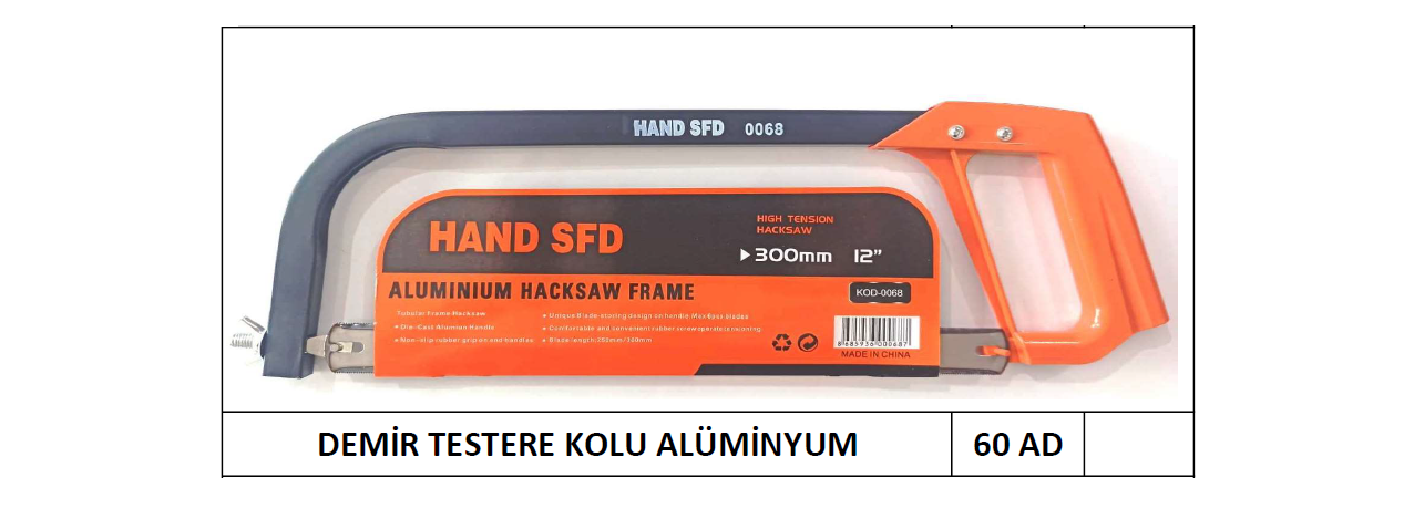 DEMİR TESTERE 300 MM GENİŞ AĞIZ DEMİR SAPLI SFD