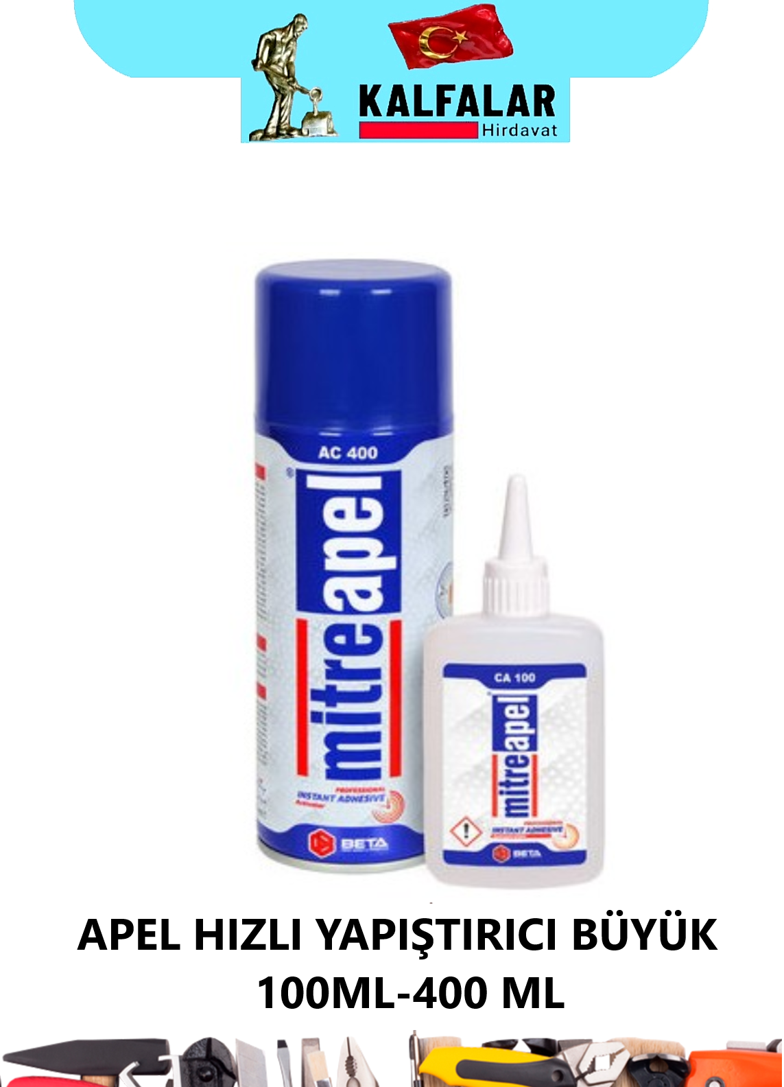 APEL HIZLI YAPIŞTIRICI BÜYÜK 100ML-400 ML