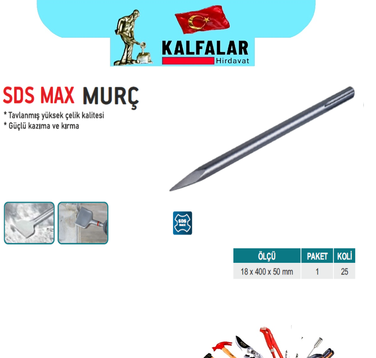 SDS MAX MURC 18X400X25 MM