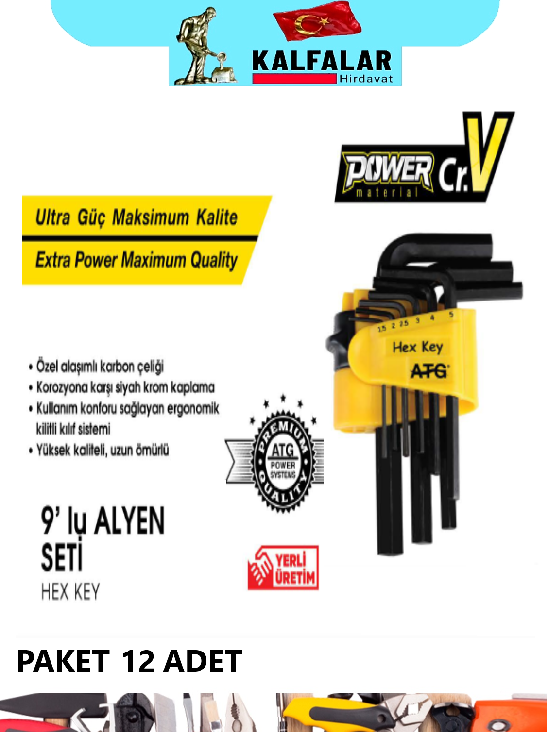ALYAN SET 120 MM 9 PCS ATG