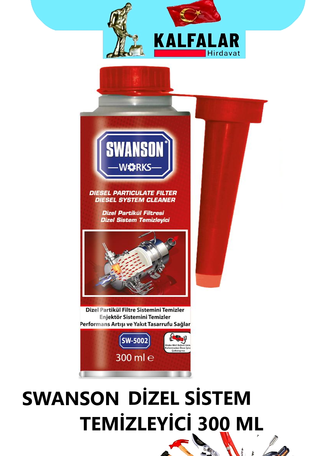 OTO DİZEL YAKIT SİSTEM TEMİZLİĞİCİ 300 ML SWANSON