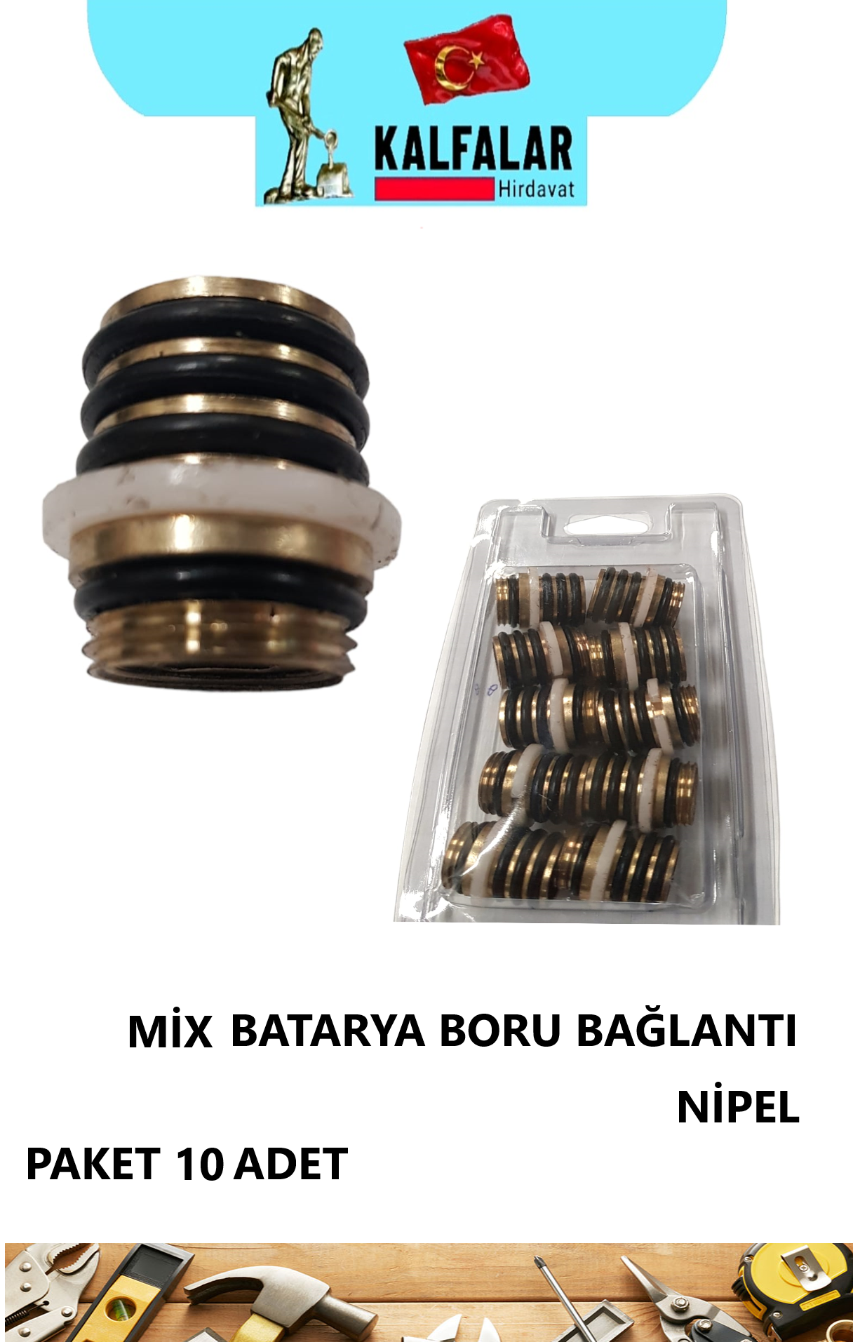 MUSLUK MİX BORU BAĞLANTI NİPEL 