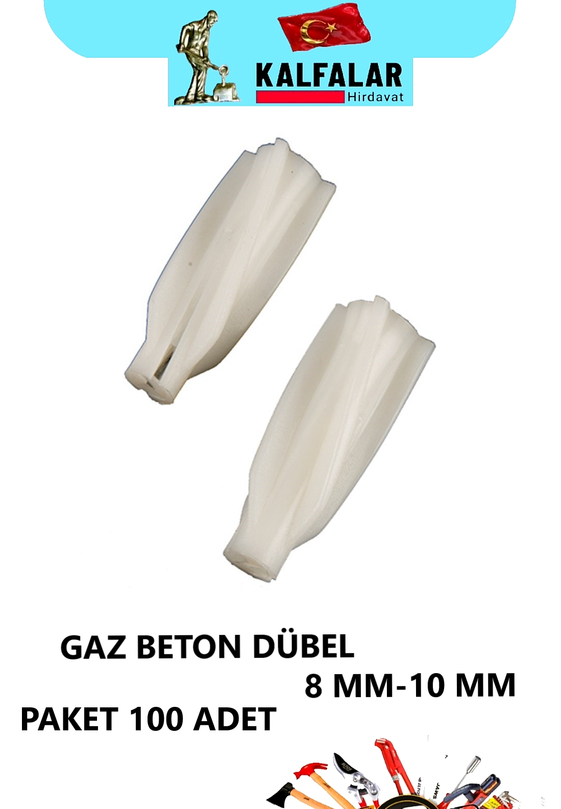 DÜBEL GAZ BETON 10 MM