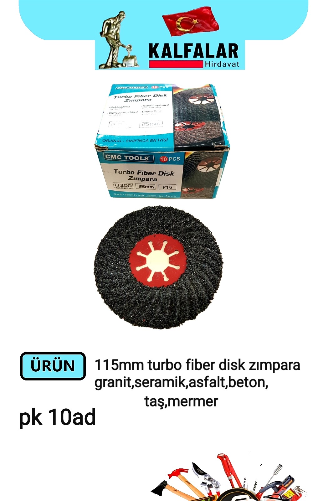 ZIMPARA TURBO FİBER DİSK 115 MM CMC