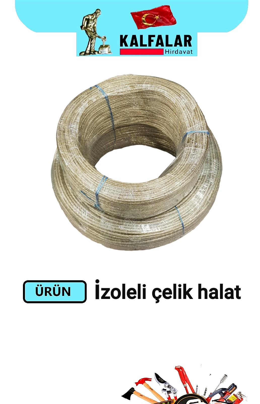 İZOZELİ ÇELİK HALAT 6 MM